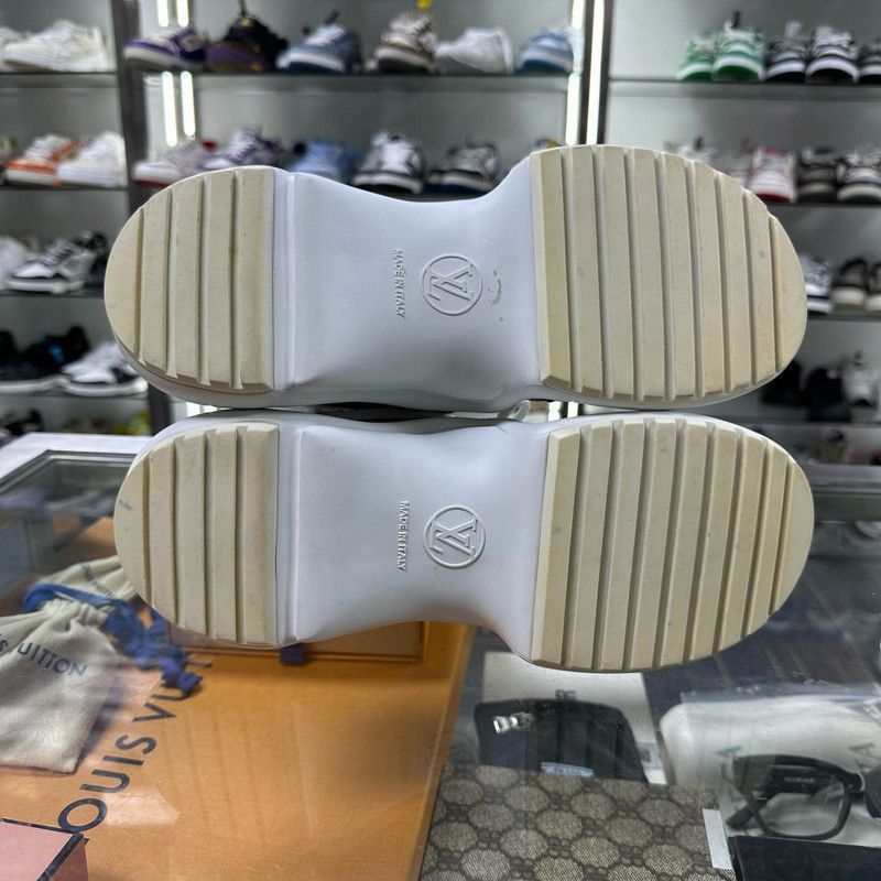 Louis Vuitton Louis Vuitton Casual White Brown Sneakers - Size US 6.5 / EU 39-40 - 4 Thumbnail