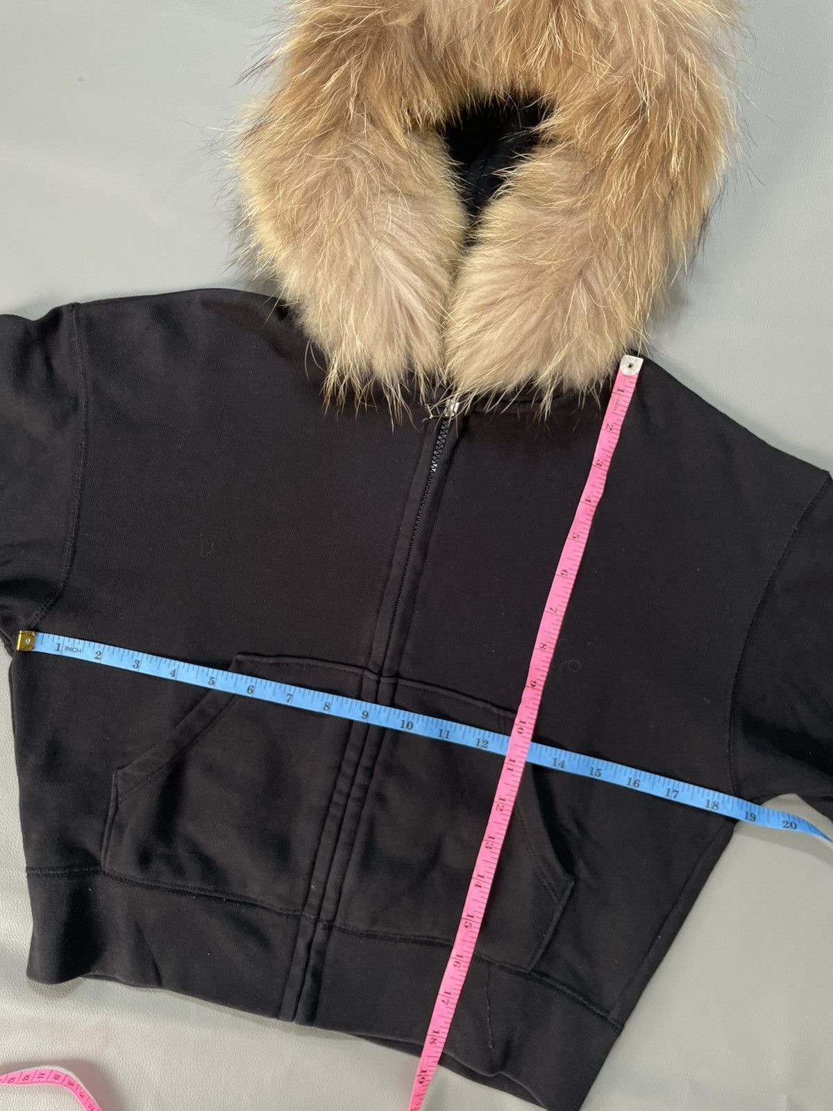If Six Was Nine Boxy Croped Fur hoodie zip Japanese punk uniqlo Size US S / EU 44-46 / 1 - 6 Thumbnail