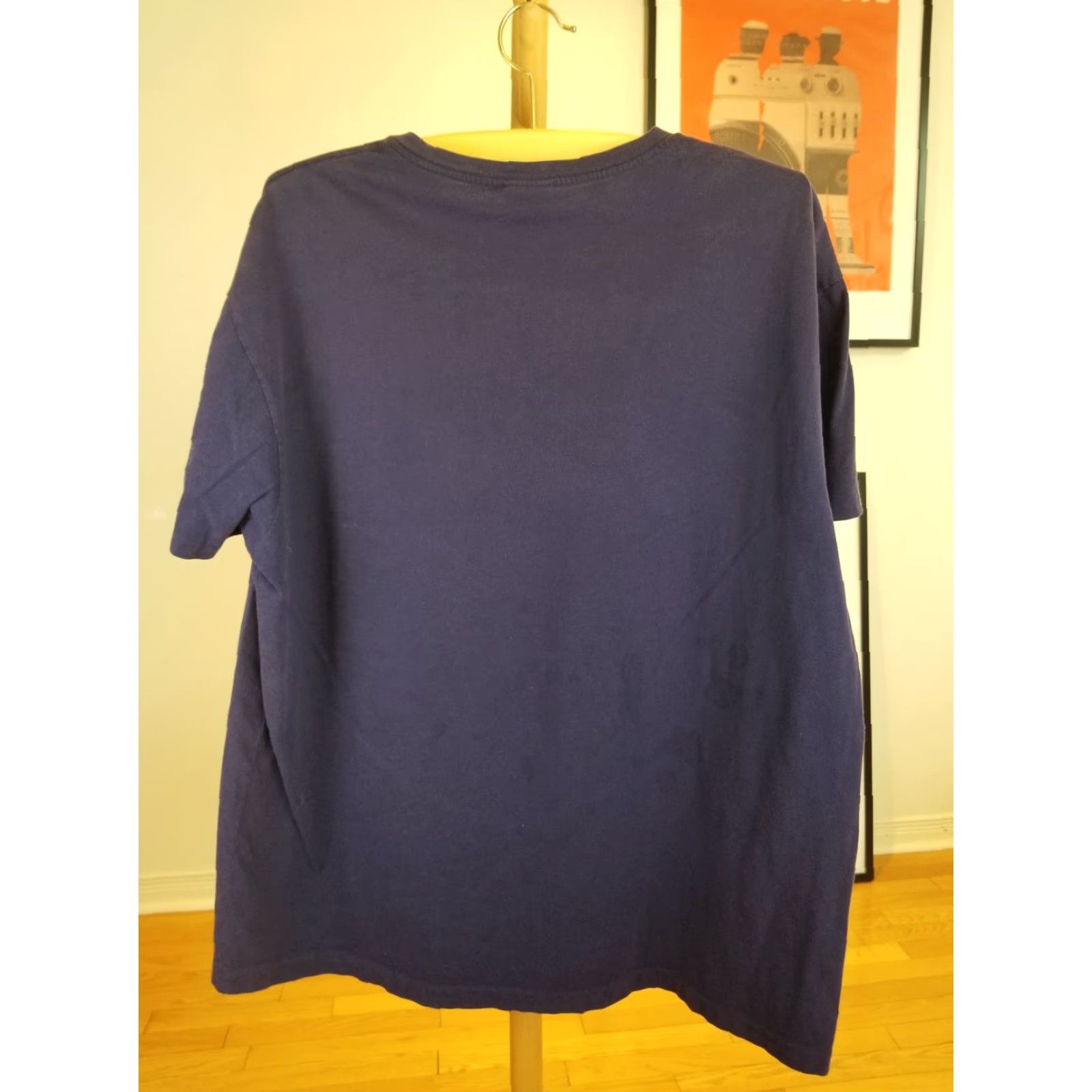 Ralph Lauren VINTAGE 90's RALPH LAUREN POLO T-SHIRT ONE POCKET COTTON BLUE SZ LARGE MEN Shirt Size US L / EU 52-54 / 3 - 6 Thumbnail