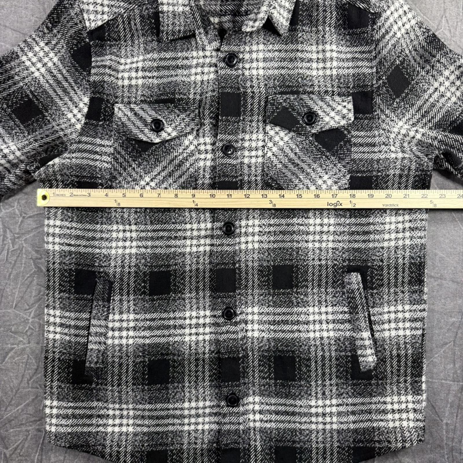 Other Distortion Jacket Men's L Black Button Up Flannel Size US L / EU 52-54 / 3 - 5 Thumbnail