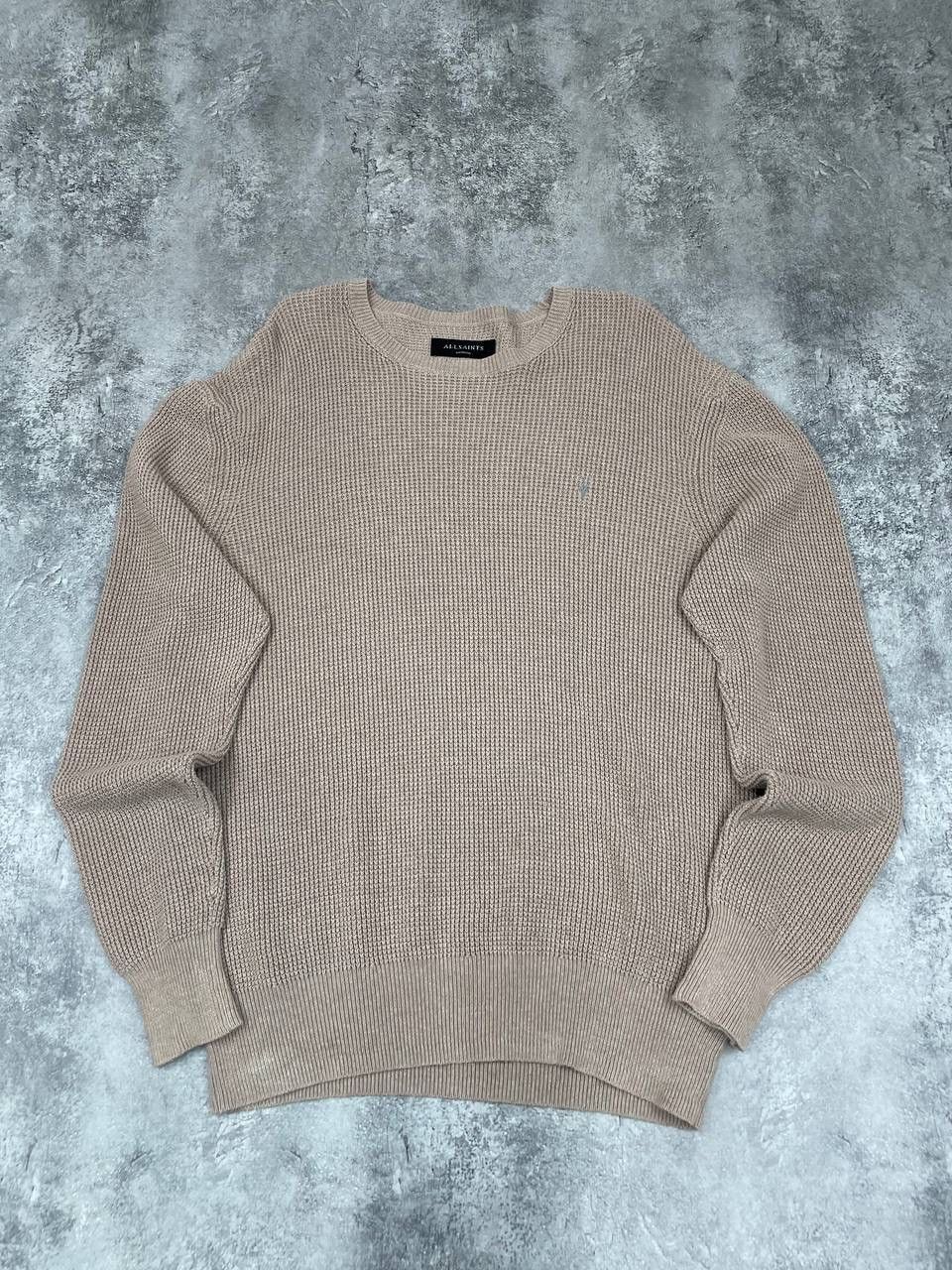 Allsaints AllSaints Men Cotton Knit Sweater Beige Size M Size US M / EU 48-50 / 2 - 1 Thumbnail