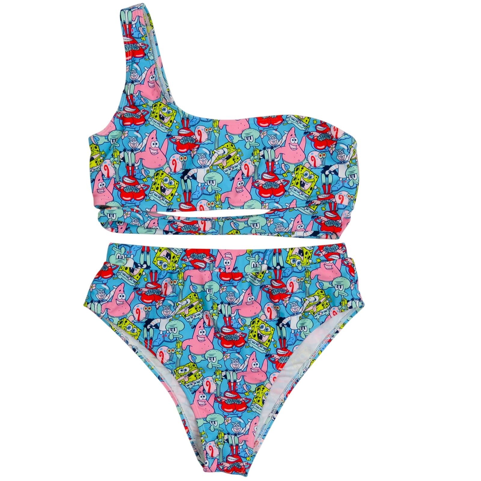 Nickelodeon Nickelodeon x Romwe SpongeBob One Shoulder Bikini Medium Size ONE SIZE - 2 Thumbnail