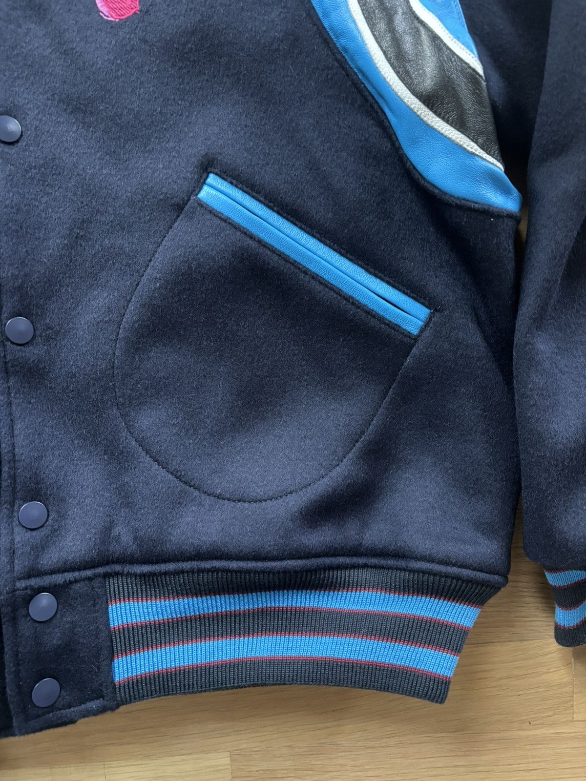 DENIM TEARS Denim Tears Bstroy Tears Varsity Jacket Size US L / EU 52-54 / 3 - 9 Thumbnail