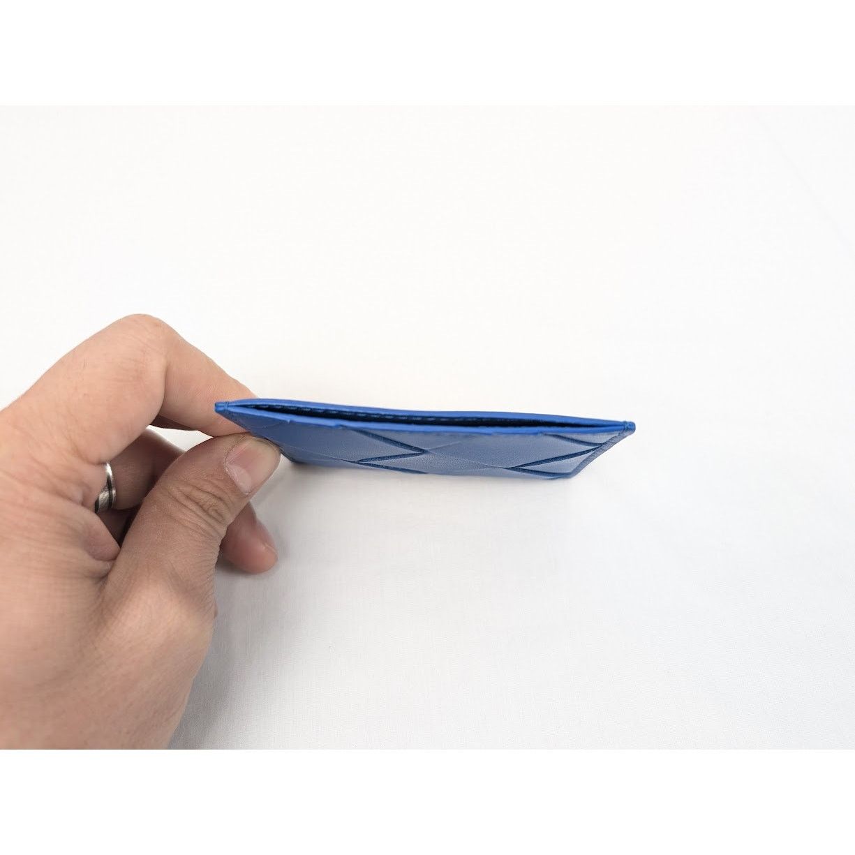 Bottega Veneta o1rshd1 Size: OS / Intrecciao Nappa Card Case in Blue Size ONE SIZE - 9 Thumbnail