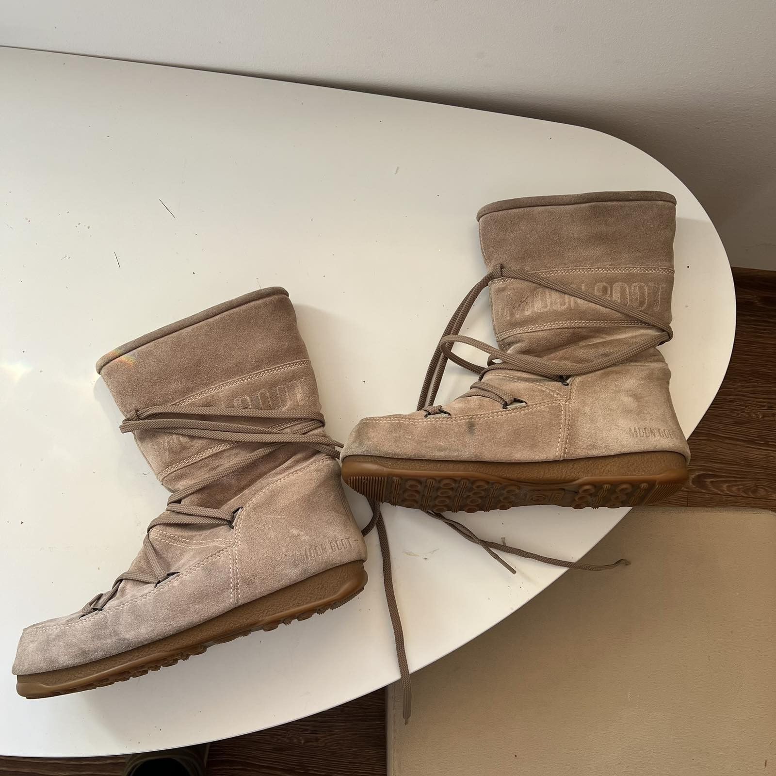 Moon Boot Vintage Tecnica Moon Boot Suede High Tops Sz 39 Size US 9 / IT 39 - 2 Thumbnail