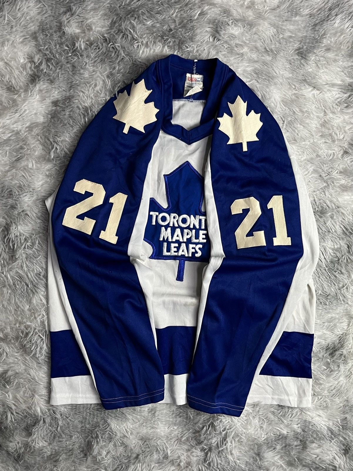 NHL NHL TORONTO MAPLE LEAFS ICE HOCKEY SHIRT JERSEY CCM Size US M / EU 48-50 / 2 - 1 Thumbnail