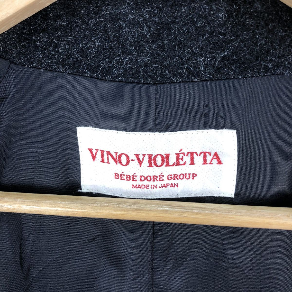 Japanese Brand Vintage 90’s Vino-Violétta Japan Alpaca Hair Button Jacket Size M / US 6-8 / IT 42-44 - 13 Thumbnail