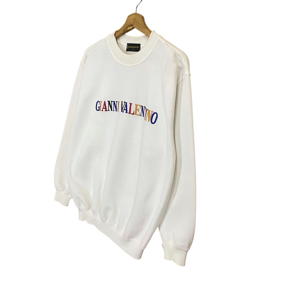 Designer Gianni Valentino Multicolour Spellout Crewneck Sweatshirt Size US M / EU 48-50 / 2 - 3 Thumbnail