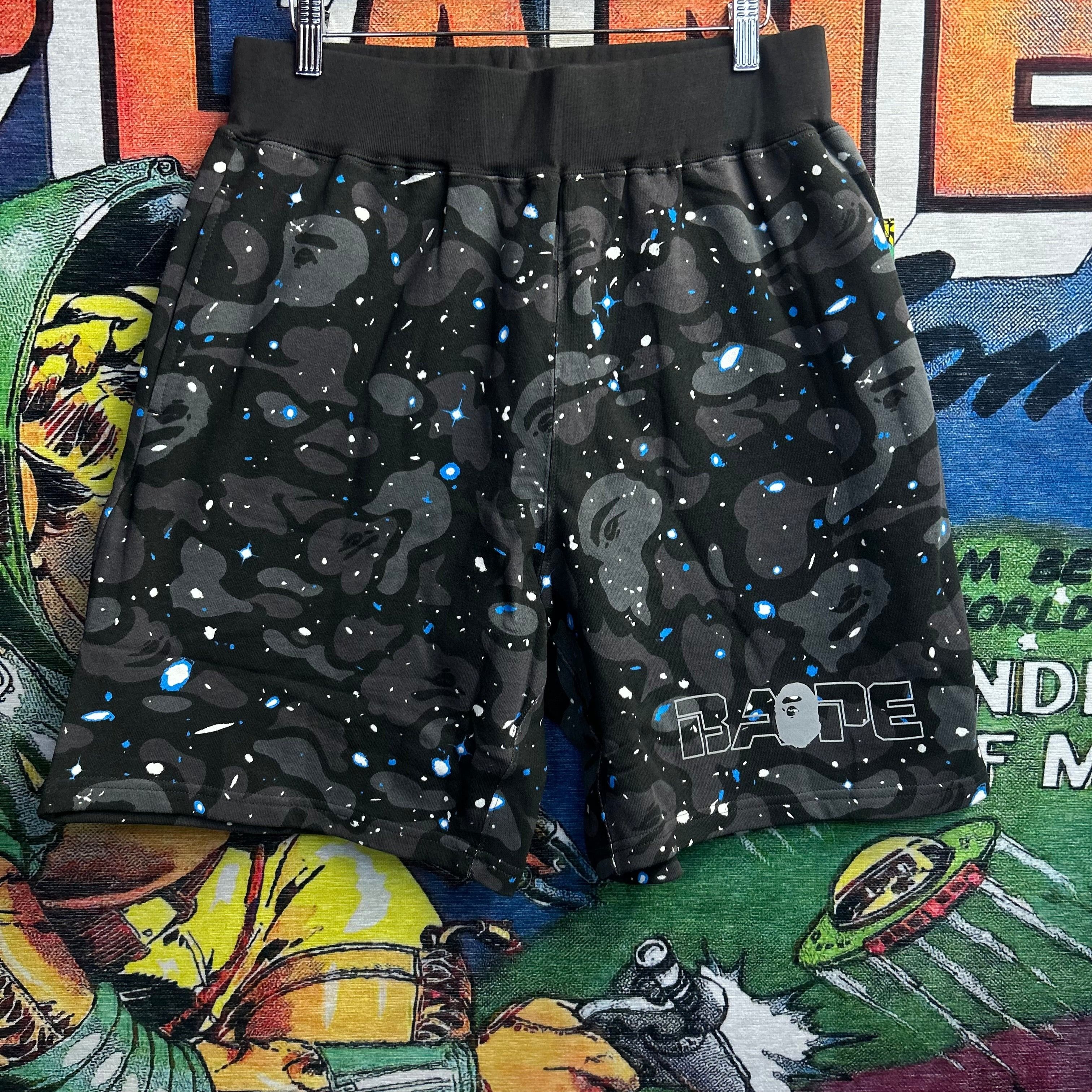 Space camo cheap bape shorts