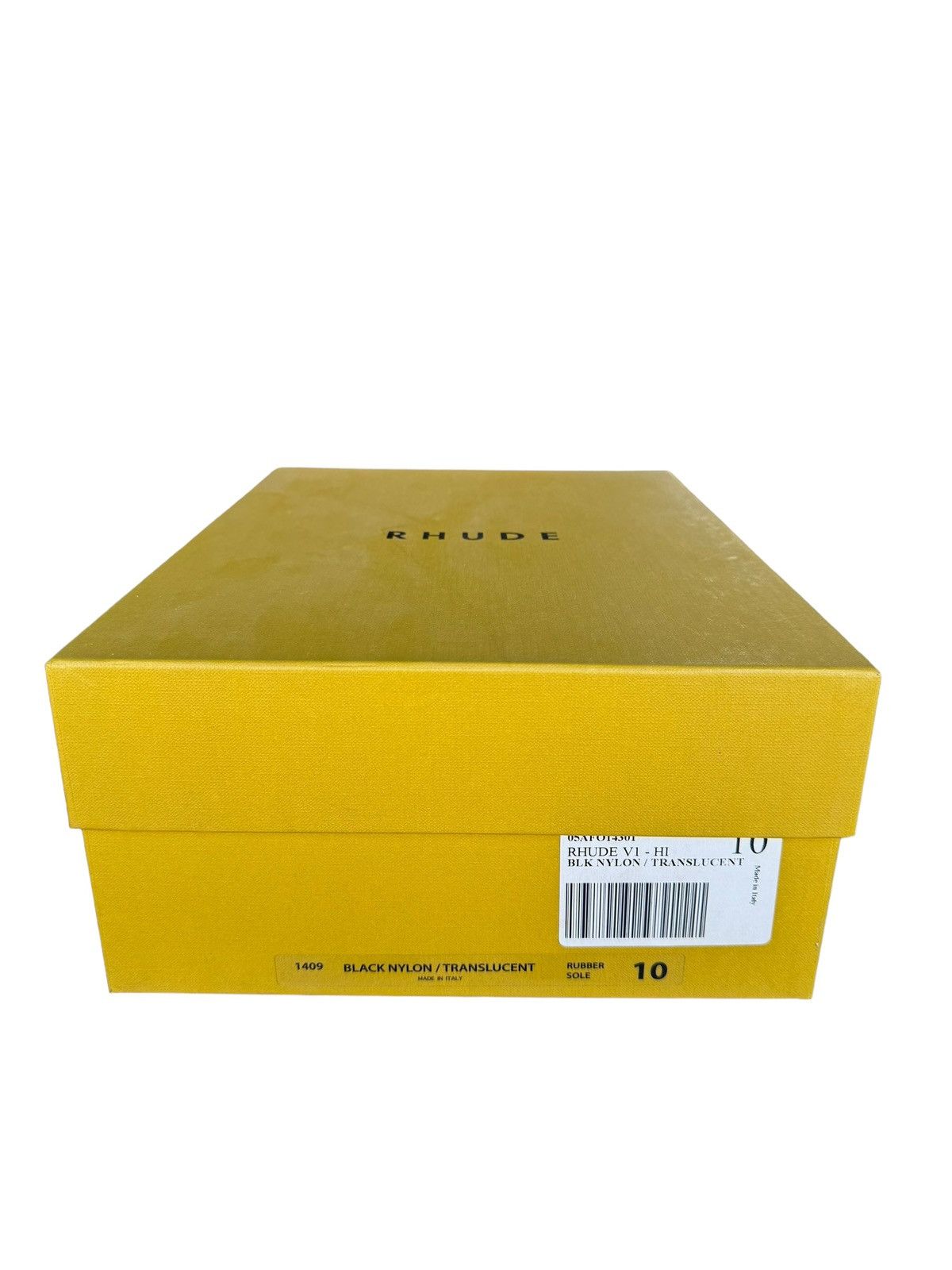 Rhude V1 Black Hi Translucent Sole Size US 10 / EU 43 - 4 Thumbnail