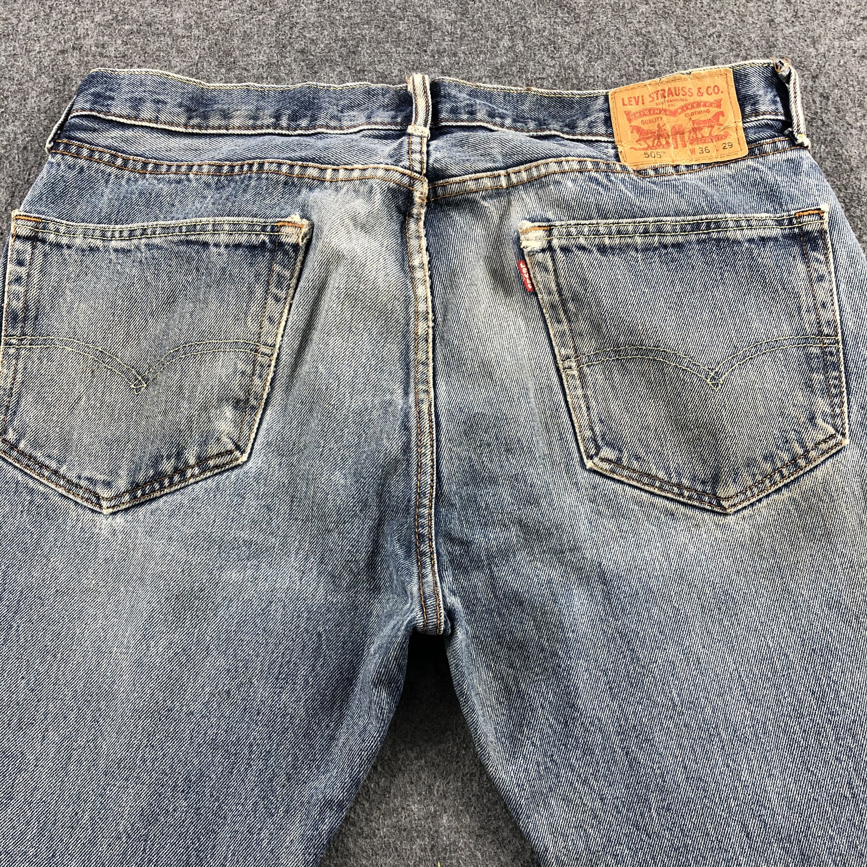 Levi's Vintage Light Wash Levis 505 Jeans-J2073 Size US 38 / EU 54 - 4 Thumbnail