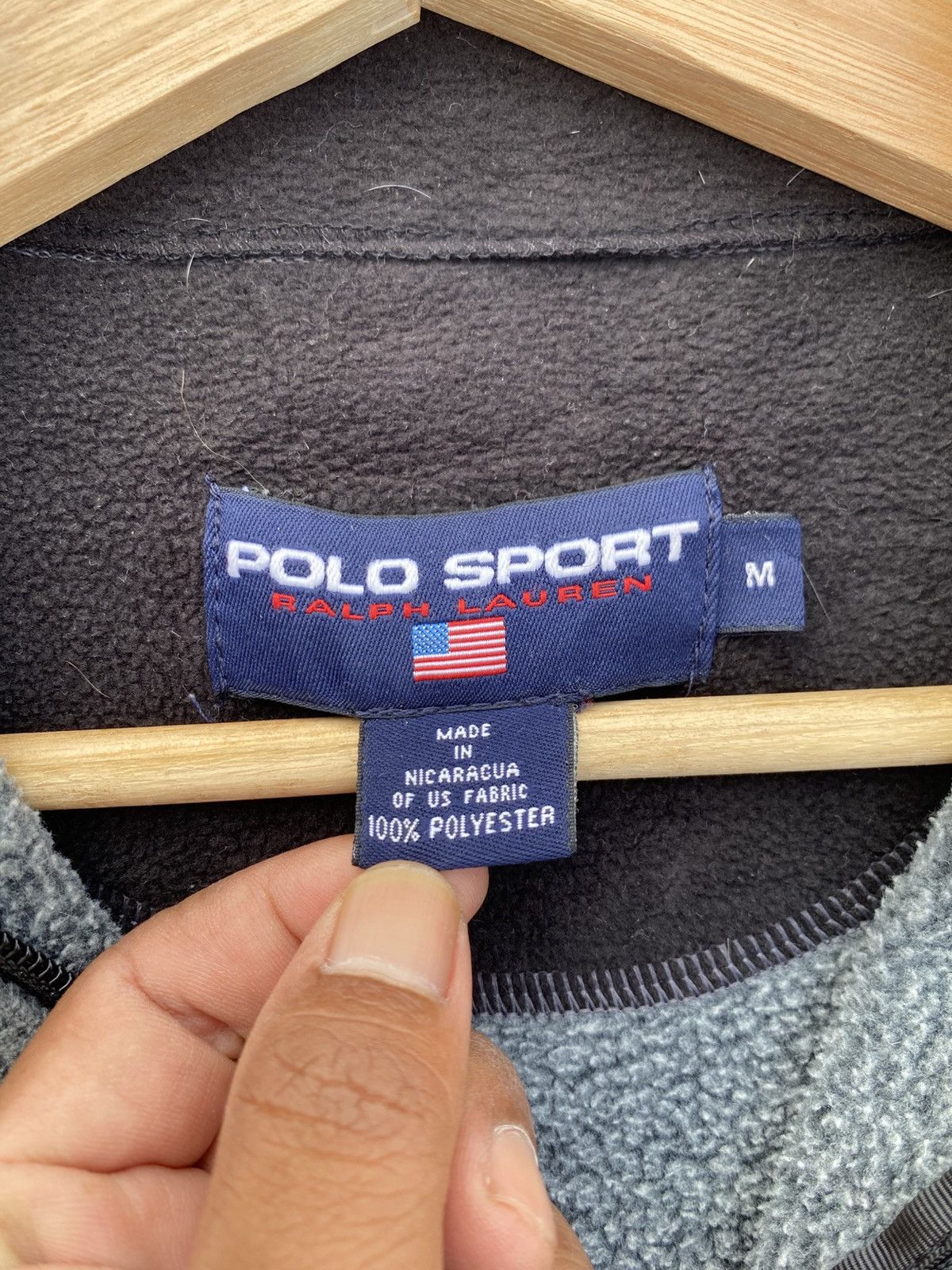 Polo Ralph Lauren Rare Vintage Polo Sport Ralph Lauren Fleece Sweater Size US L / EU 52-54 / 3 - 9 Thumbnail