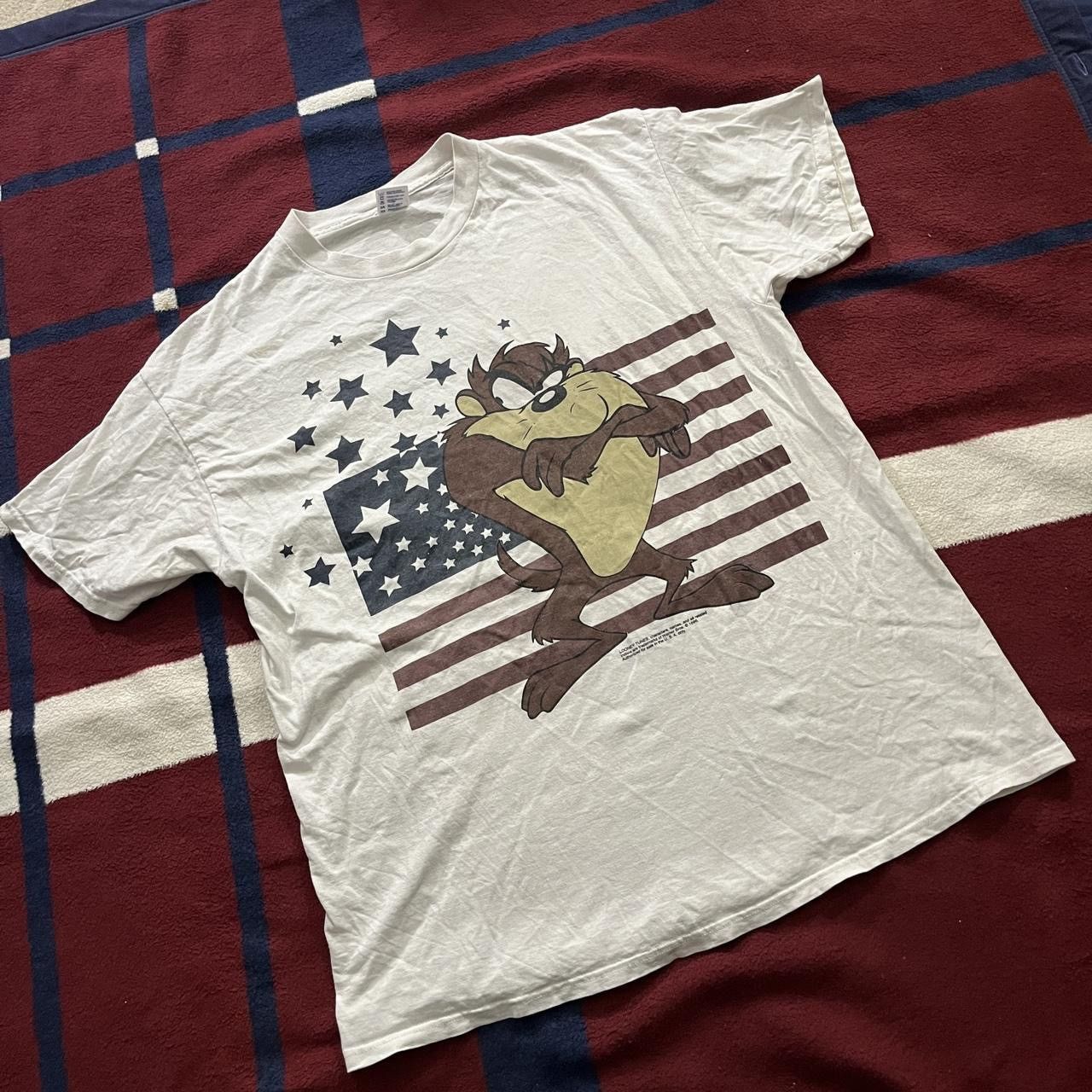 Other Vintage 1996 Delta Looney Tunes Taz American Flag stars Size US XL / EU 56 / 4 - 1 Thumbnail