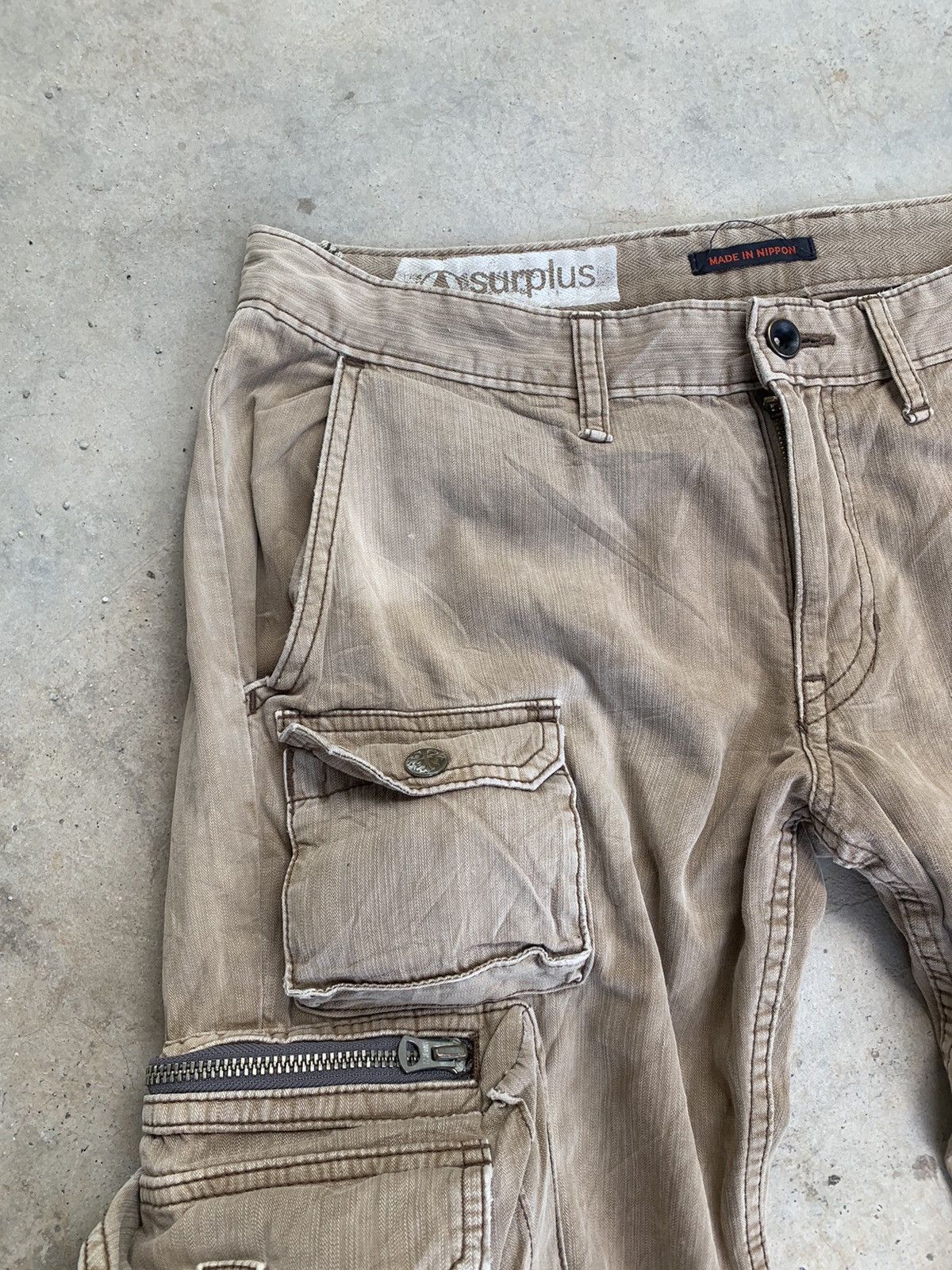 Japanese Brand Sunfaded Surplus Cargo Pants Size US 32 / EU 48 - 4 Thumbnail