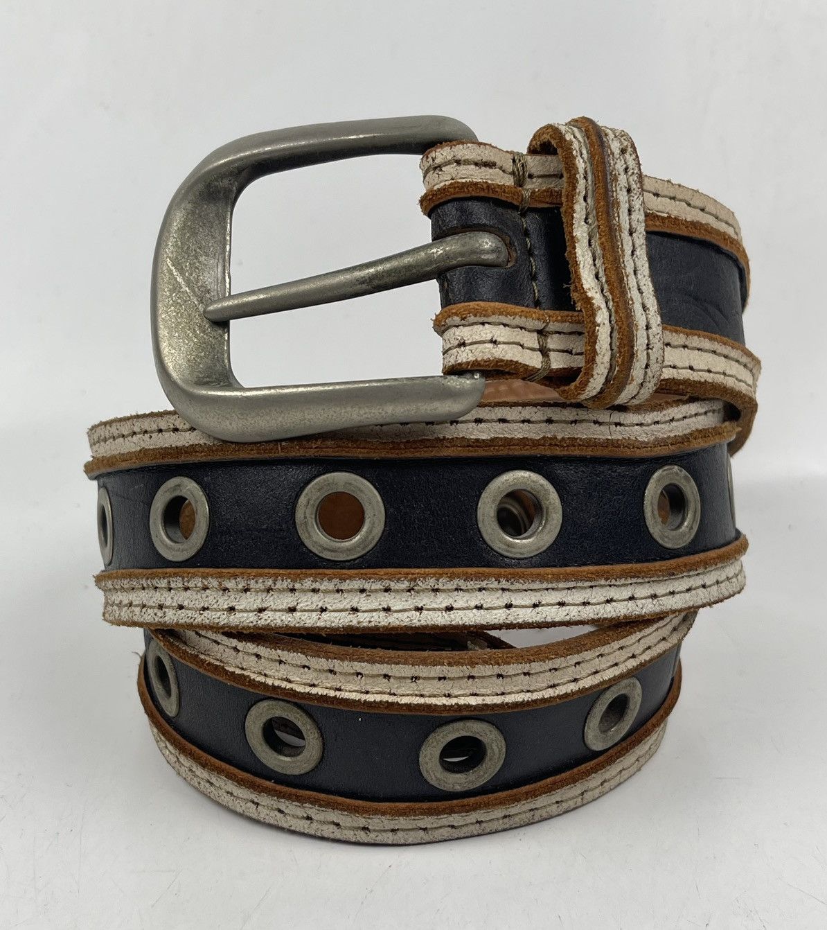 Seditionaries studded leather belt tc49 Size 38 - 1 Thumbnail