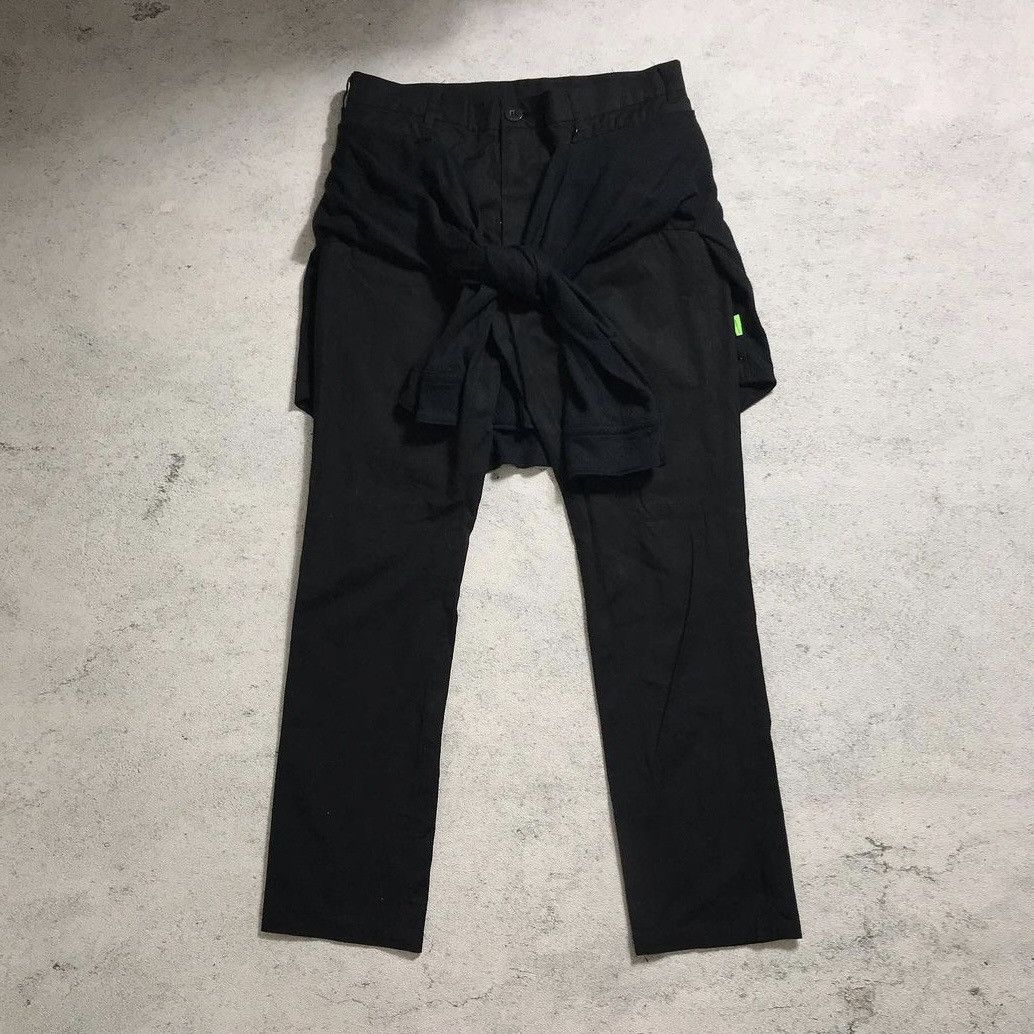 UNDERCOVER Black Layered Trousers