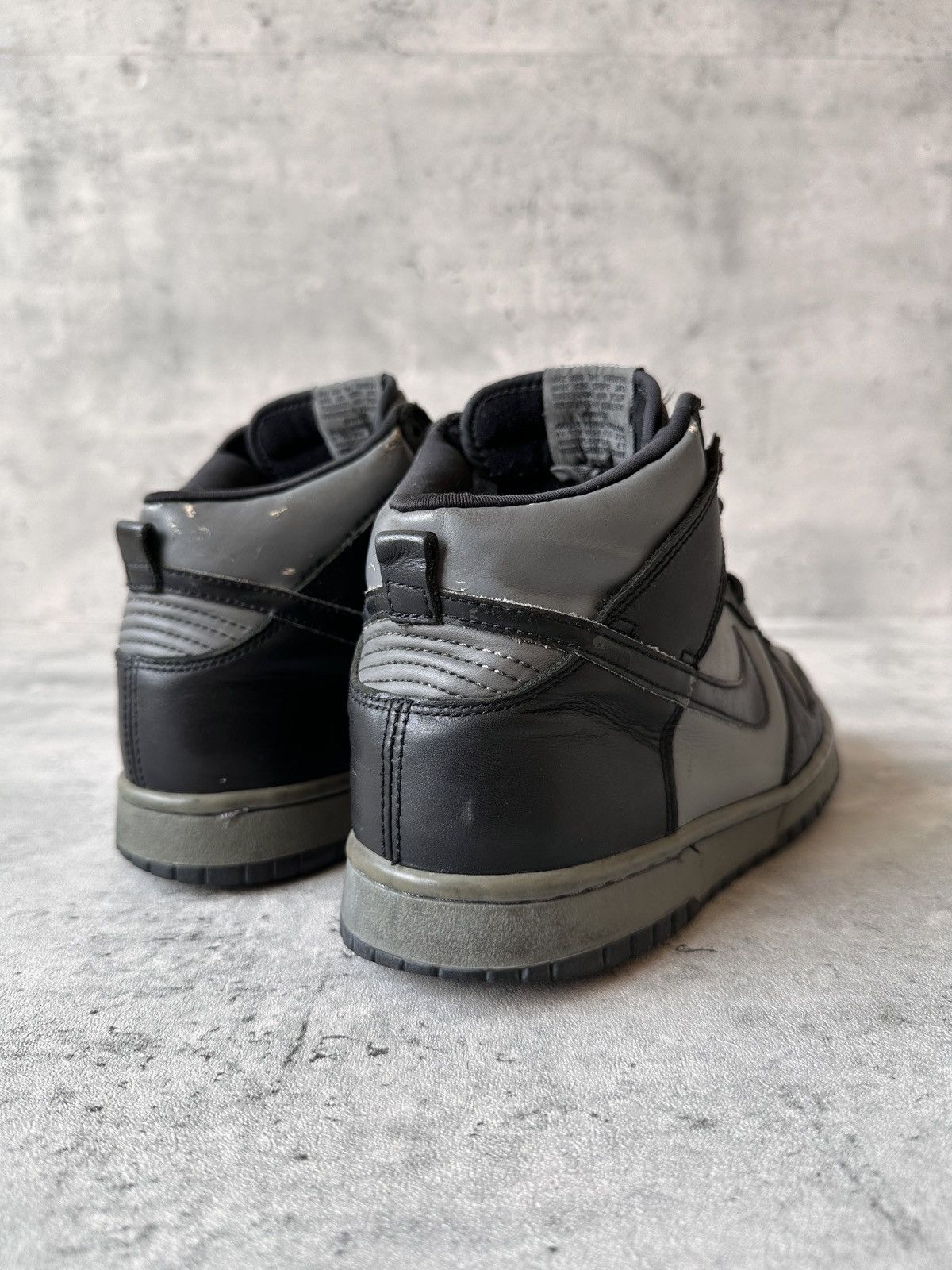 Nike 1999 DUNK LE HIGH TOP BLACK / COOL GREY Size US 8.5 / EU 41-42 - 17 Thumbnail