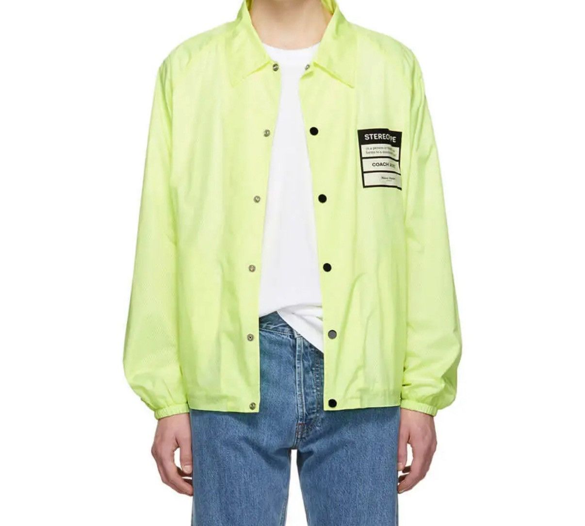 Maison Margiela MAISON MARGIELA Yellow ‘Stereotype’ Coach Jacket Size US M / EU 48-50 / 2 - 2 Thumbnail