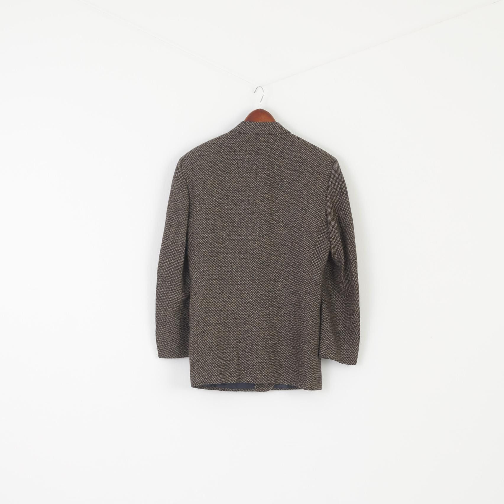 Pal Zileri Pal Zileri Men 48 38 Blazer Brown Wool 9601 Size 38R - 7 Thumbnail