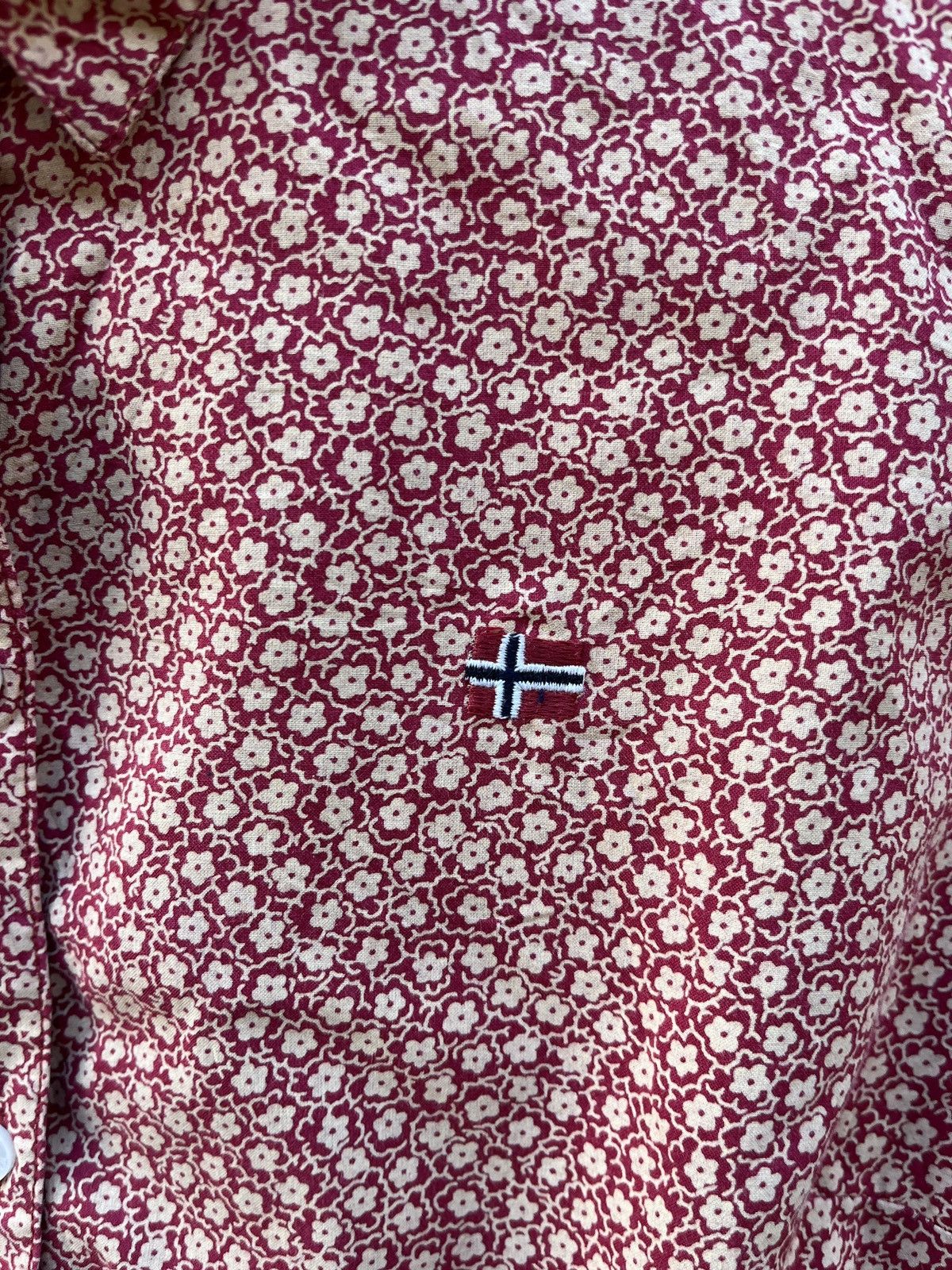Napapijri Napajiri Floral Nature Pattern Long Sleeves Button Up Size M / US 6-8 / IT 42-44 - 4 Thumbnail