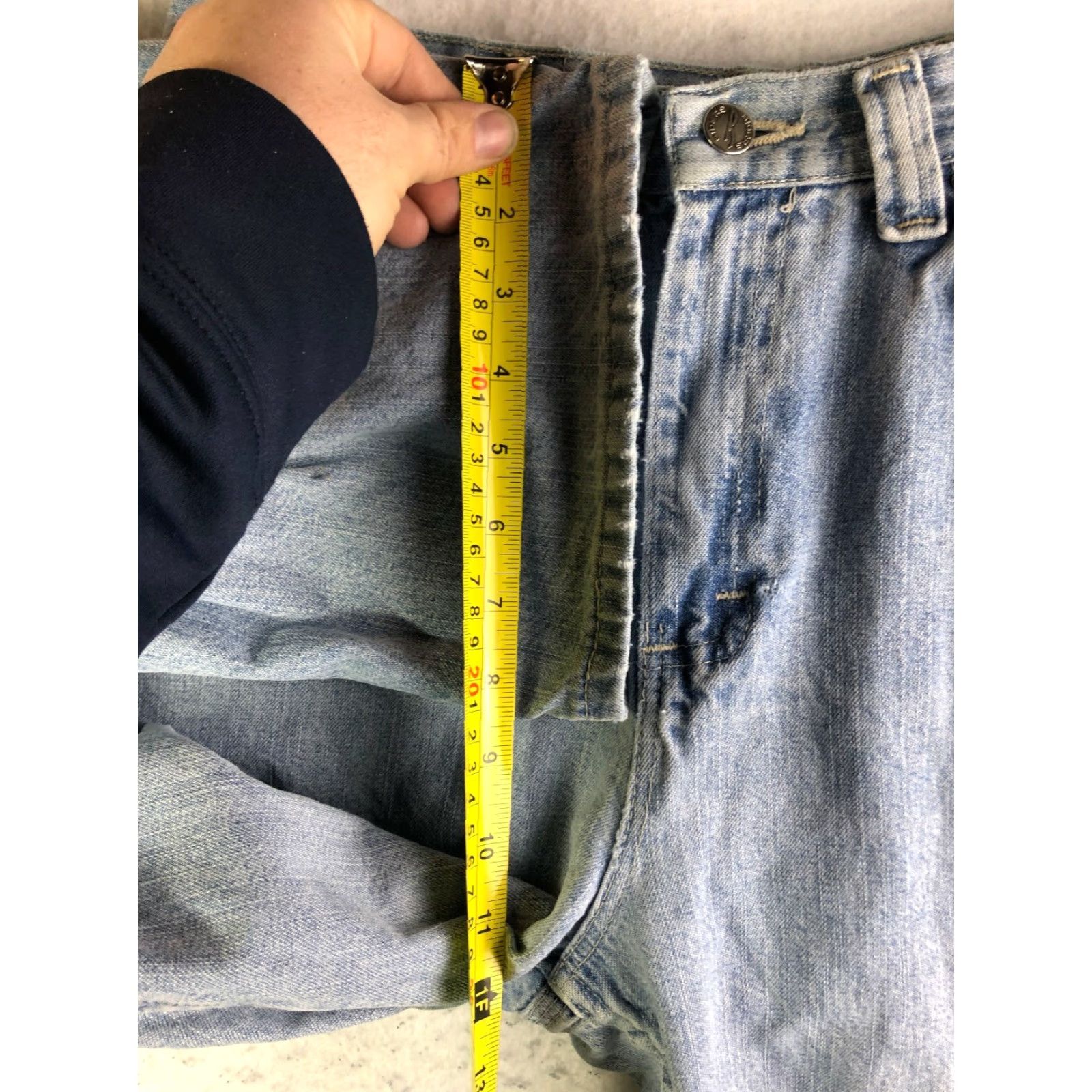 Vintage VINTAGE Riders Jeans Mom High Rise Light Blue Denim 30x28 Women Size 32" / US 10 / IT 46 - 4 Thumbnail
