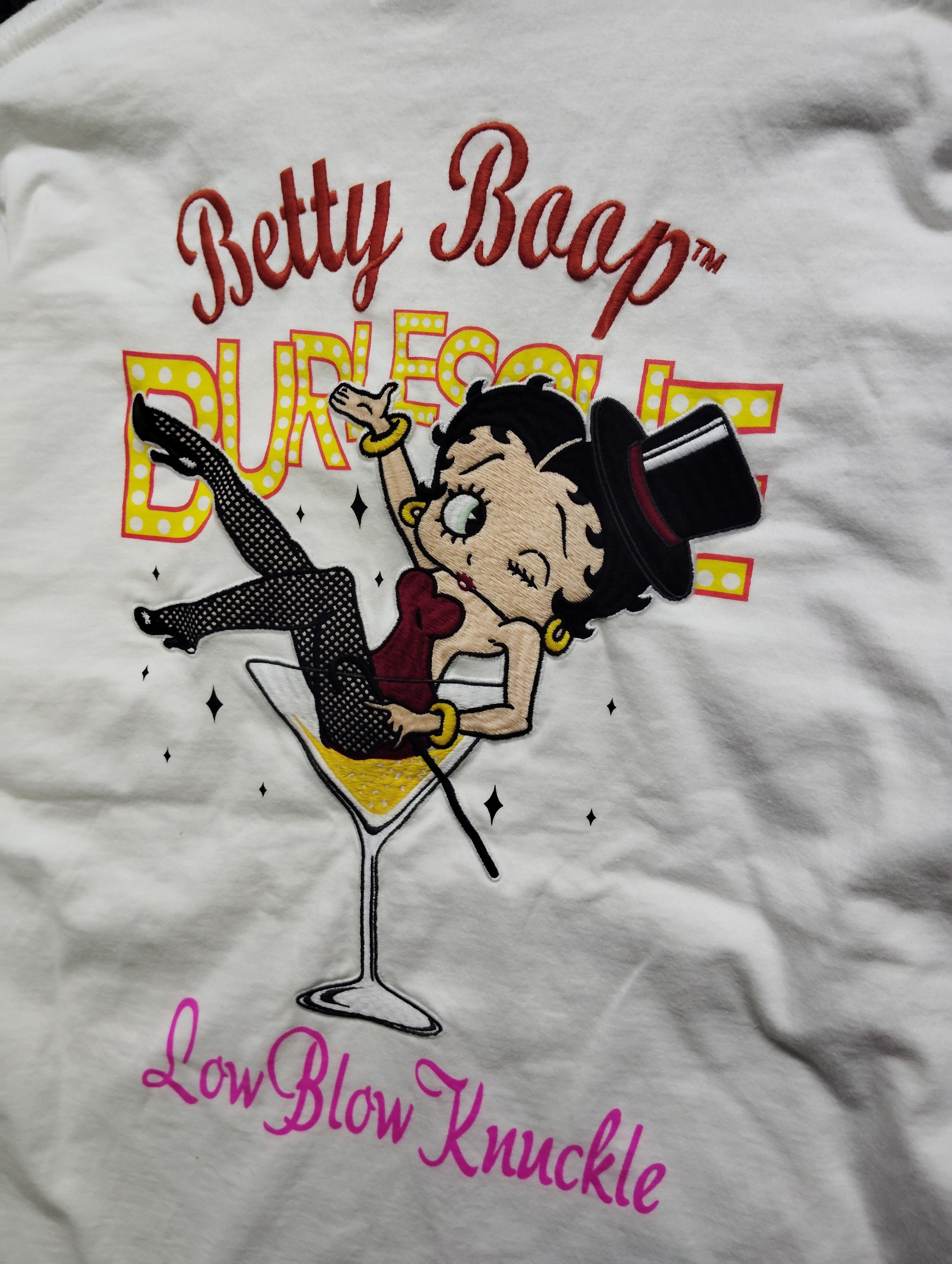 Low Blow Knuckle x Betty Boop Embroidered LS T-shirt