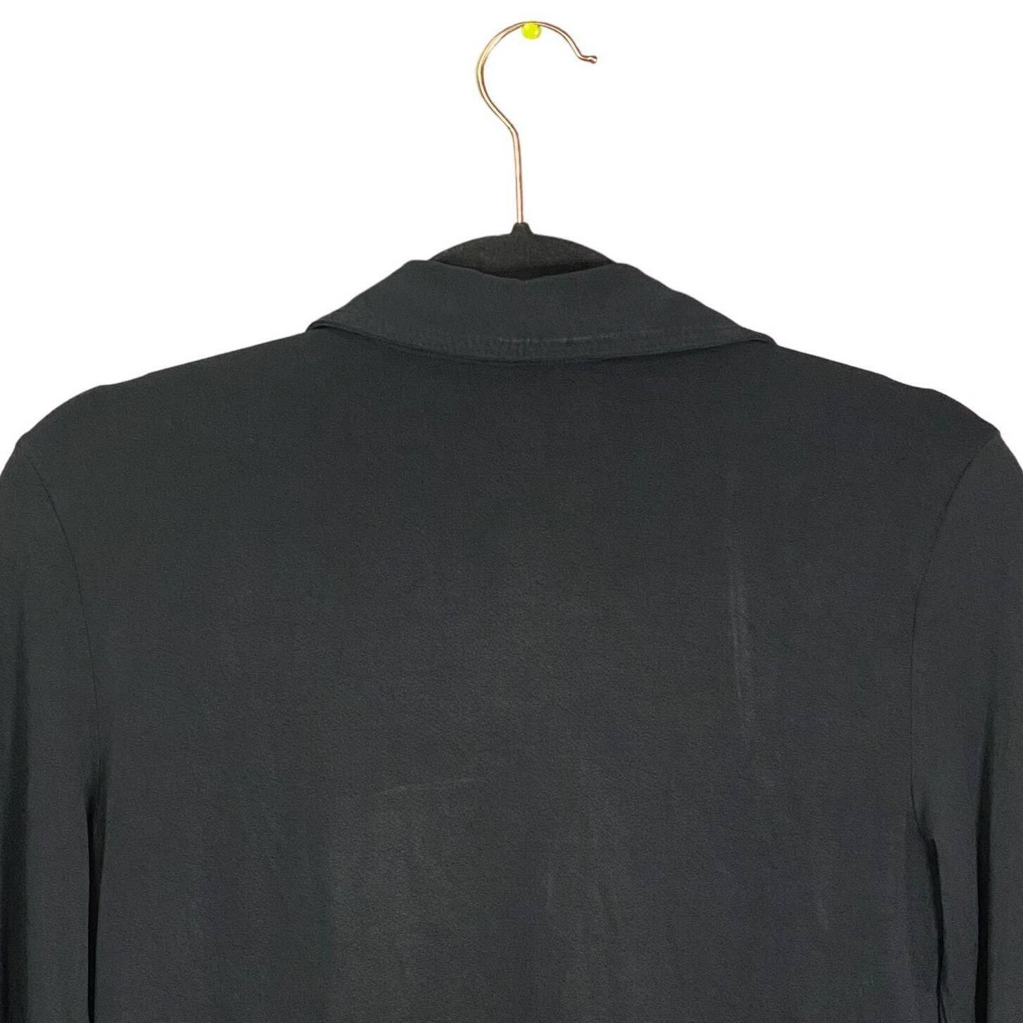 J.Crew J. Crew Women's Black Long Sleeve Button-Up Dress Blouse Siz Size S / US 4 / IT 40 - 8 Thumbnail
