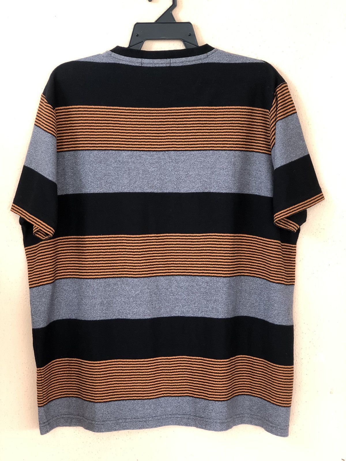 Japanese Brand × Kansai Yamamoto × Vintage Vintage KANSAI YAMAMOTO Homme Striped Pocket Tee Size US XL / EU 56 / 4 - 15 Thumbnail