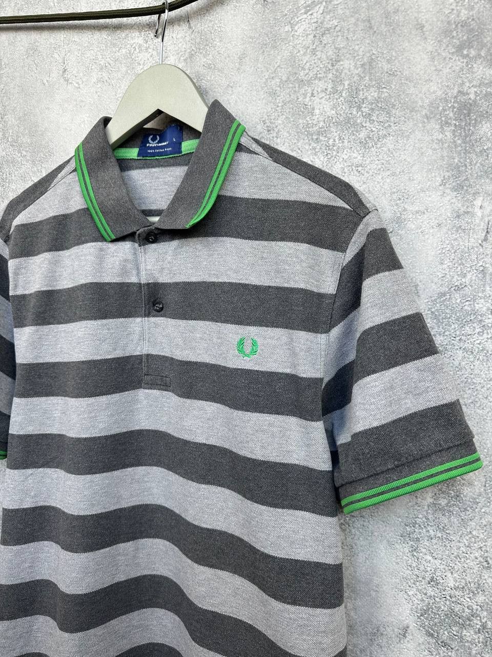 Fred Perry Fred Perry Twin Tipped Polo Shirt Striped Pique Cotton Size US L / EU 52-54 / 3 - 5 Thumbnail