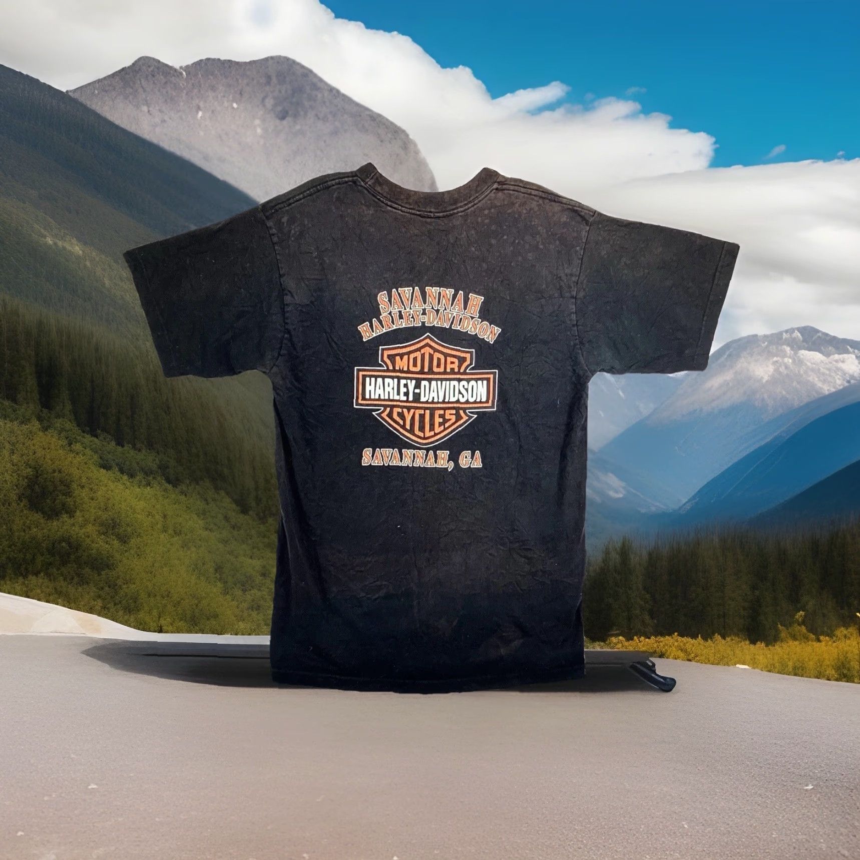 Harley Davidson Harley-Davidson T-Shirt Adult Small Black Graphic Print Biker Motorcycle USA 2000s Size US S / EU 44-46 / 1 - 3 Thumbnail