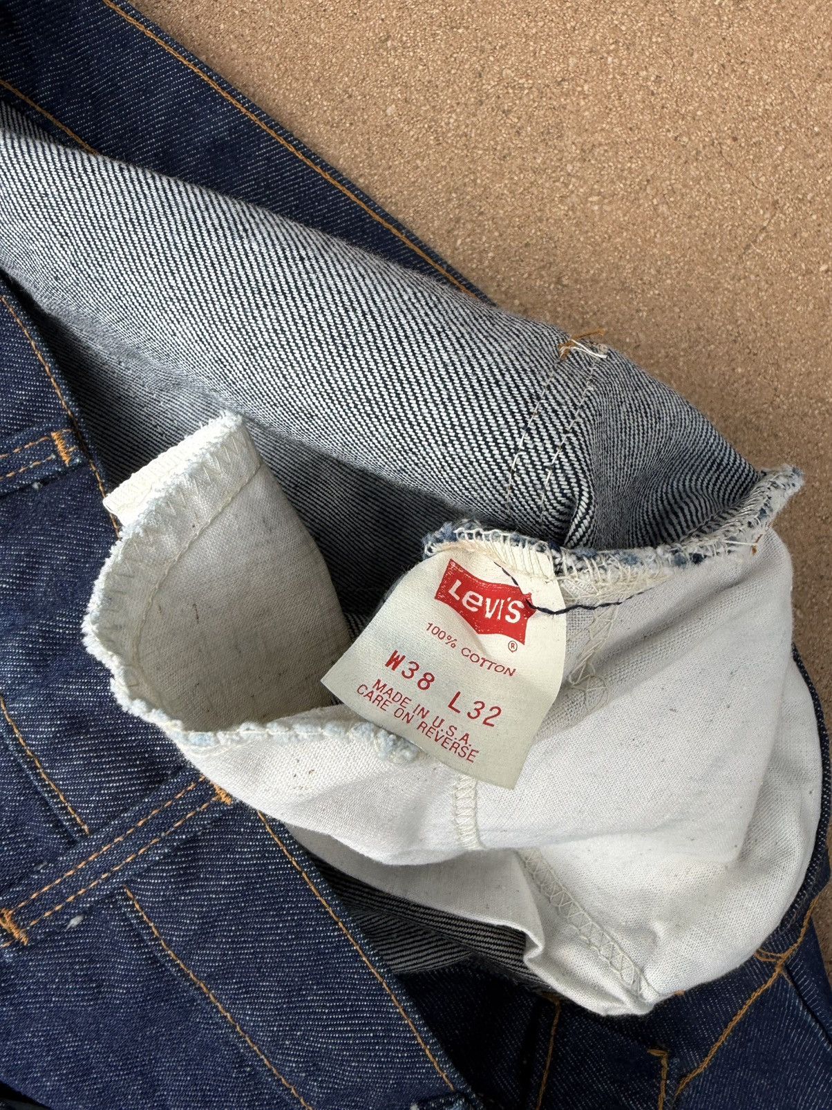 Levi's Vtg 80’s Levi’s 684 Orange Tab Bellbottom Flare Jeans 38x30 Size US 38 / EU 54 - 7 Thumbnail