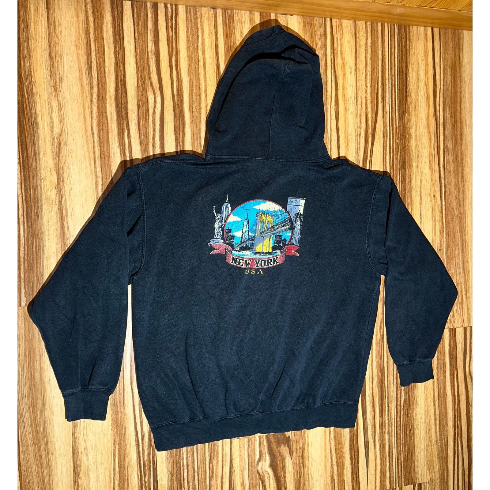 & Other Stories New York USA Black Hoodie Size XL Size US XL / EU 56 / 4 - 1 Thumbnail