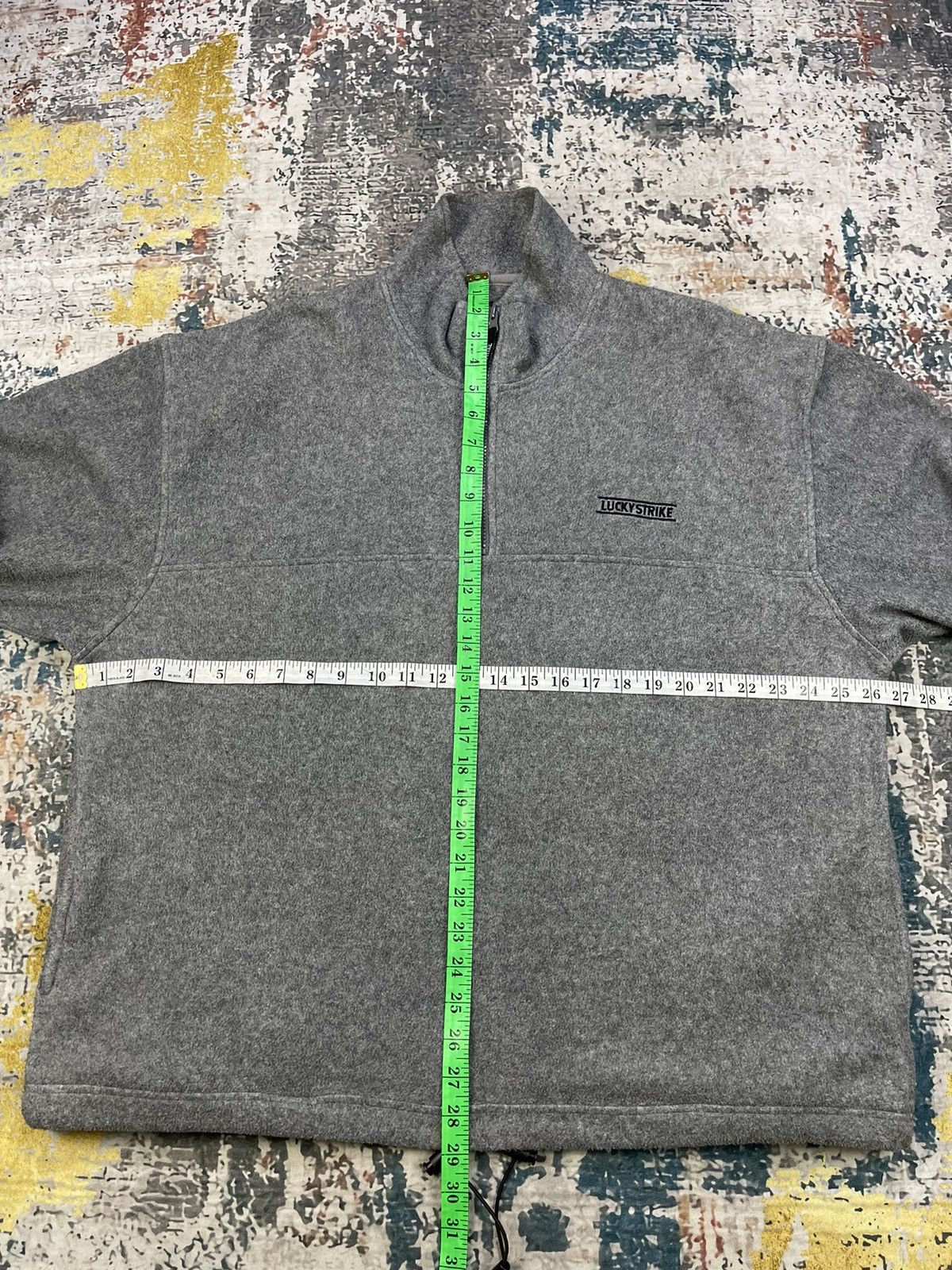 Vintage Vintage Lucky Strike Half Zipper Pull Over Sweatshirt Size US L / EU 52-54 / 3 - 9 Thumbnail