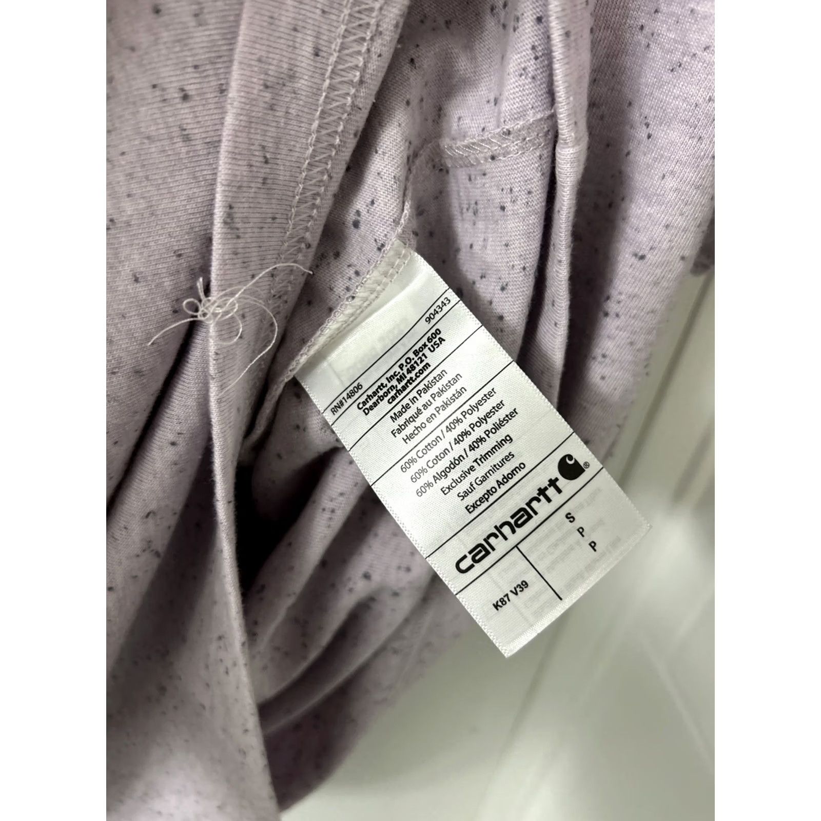 Carhartt VINTAGE Carhartt T-Shirt Mens S Purple Speckled Pocket Heavyweight S/S K87 V39 Size US S / EU 44-46 / 1 - 6 Thumbnail