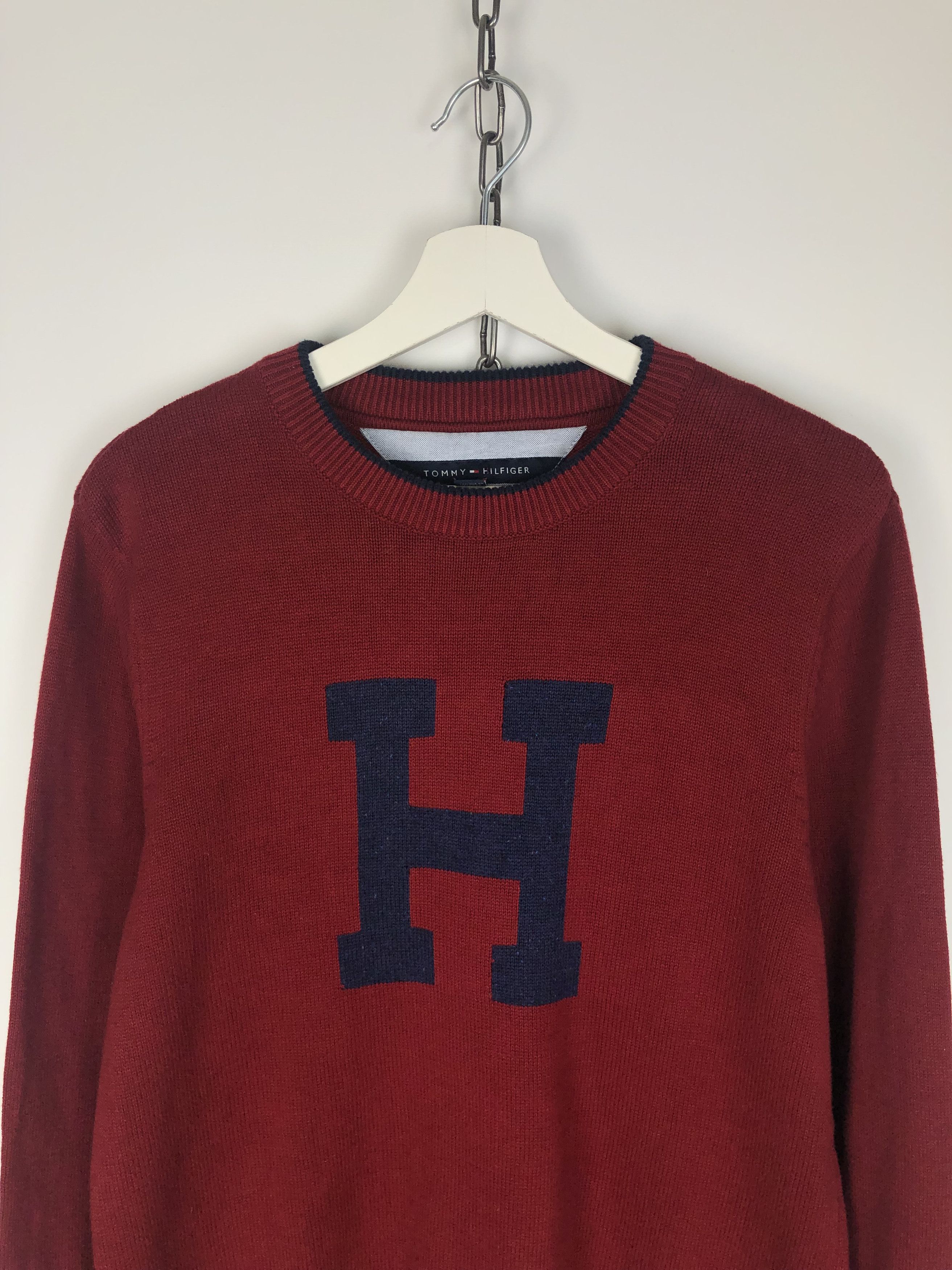 Tommy Hilfiger Tommy Hilfiger Sweater Knit Crewneck Big Logo size M Size US M / EU 48-50 / 2 - 2 Thumbnail