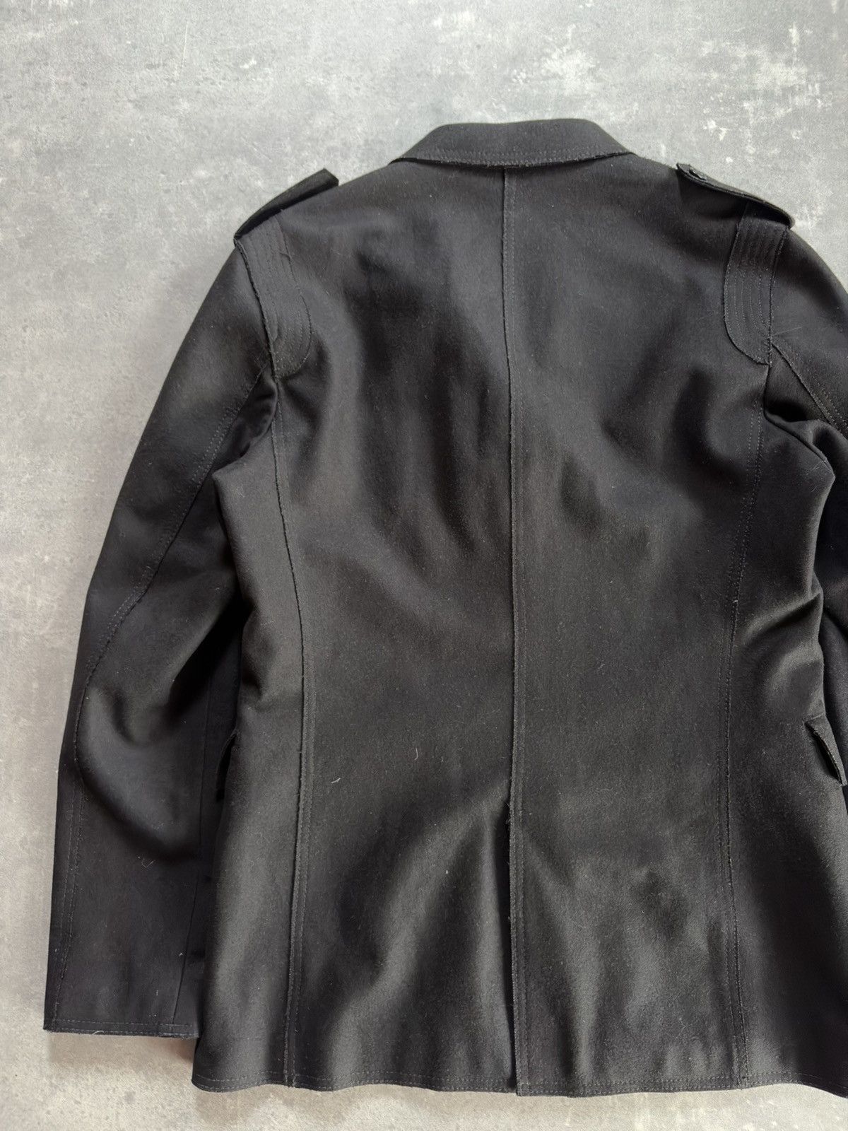 Dirk Bikkembergs 00s Dirk Bikkembergs Military Raw Edges Rare Blazer Jacket Size US L / EU 52-54 / 3 - 16 Thumbnail