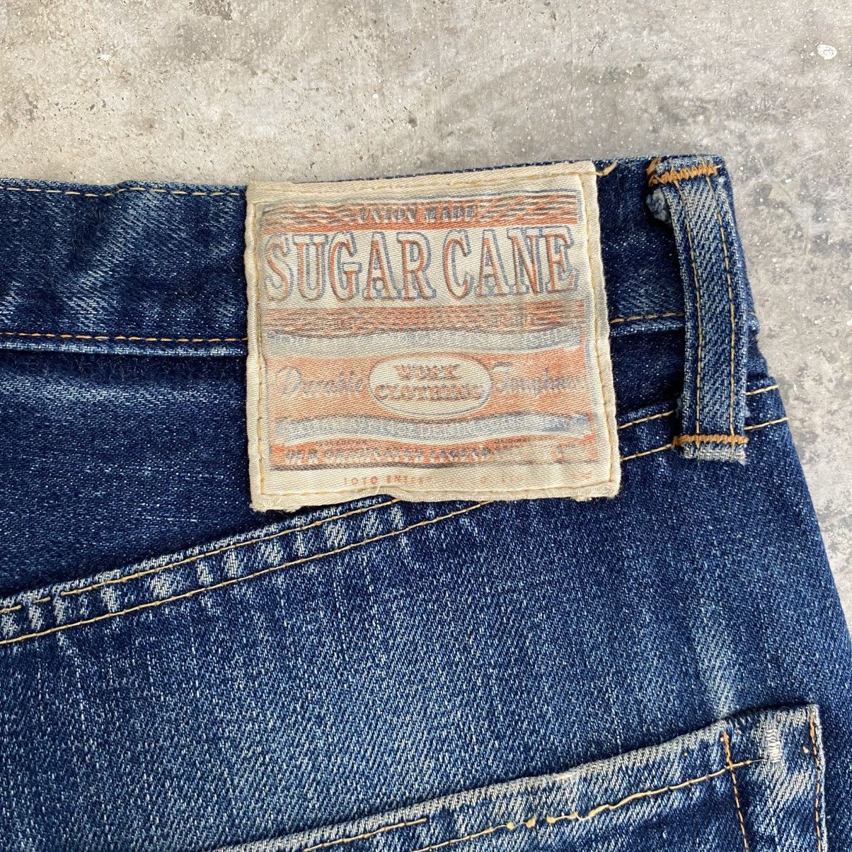 Sugar Cane Vintage 90’s Sugar Cane Faded Blue Wide Leg Selvedge Jeans Size US 33 - 14 Thumbnail