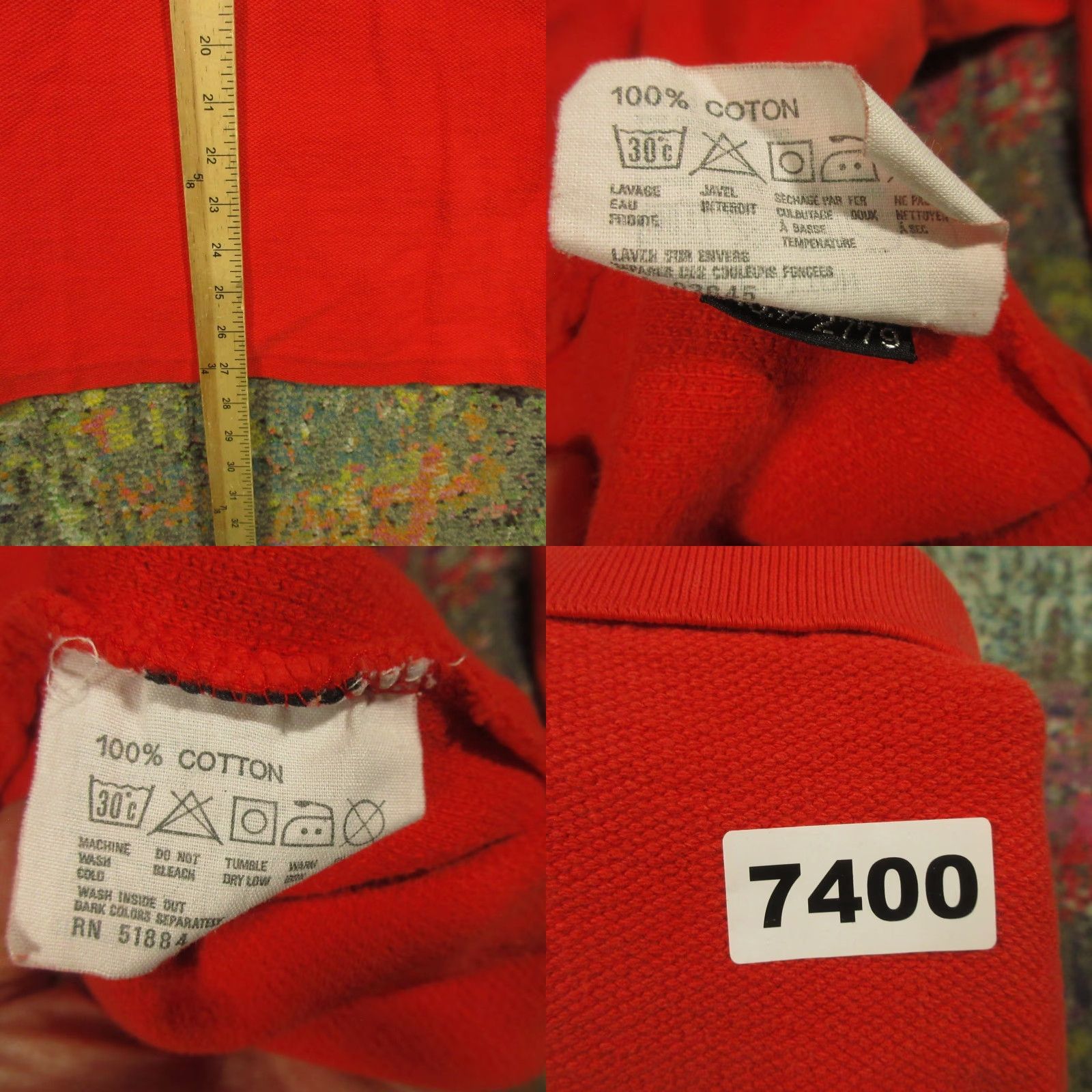 Patagonia VINTAGE Patagonia Long Sleeve Polo Shirt Mens M Red Snap Collar Cotton Knit Size US M / EU 48-50 / 2 - 8 Thumbnail