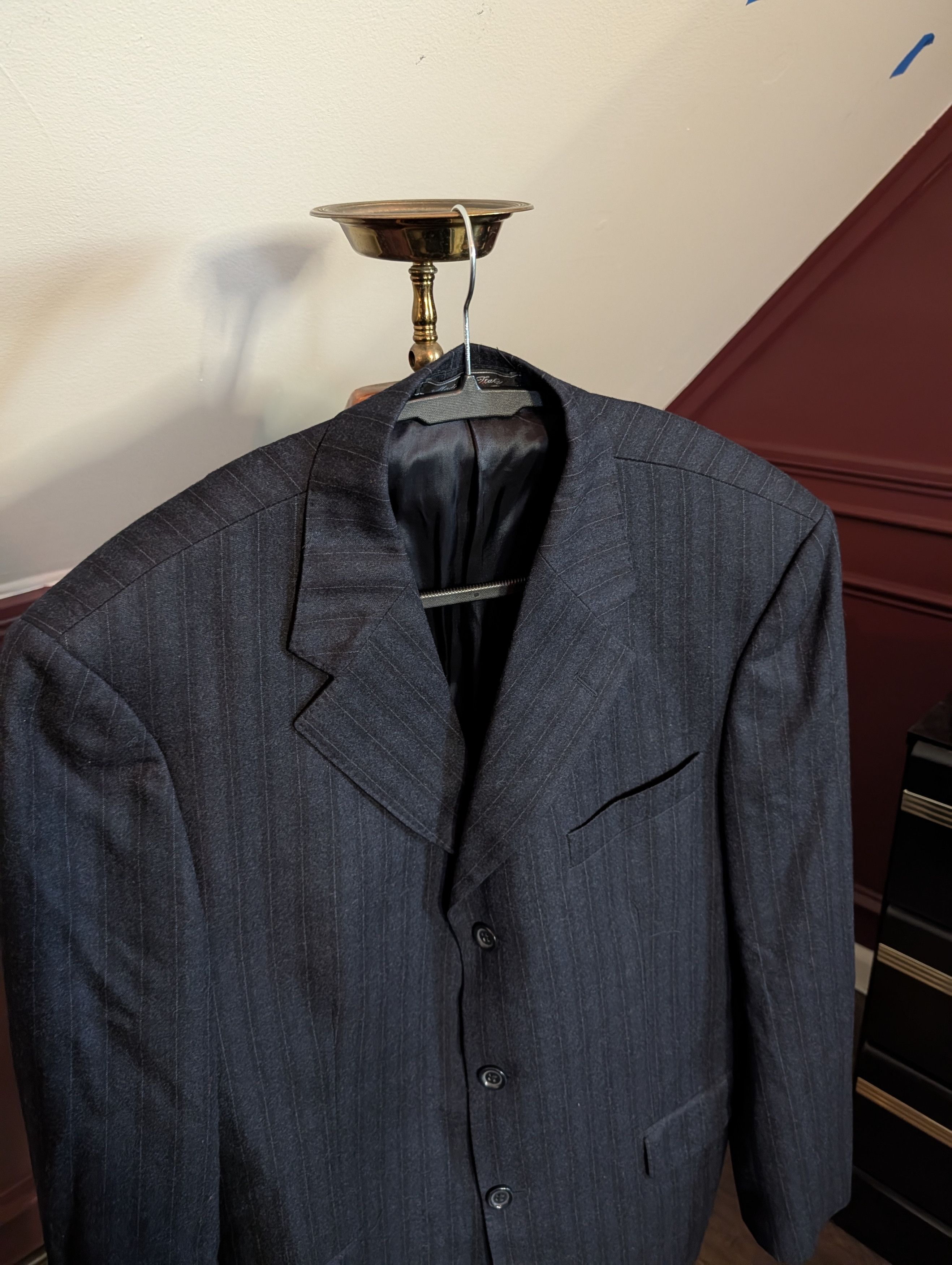 Vitale Barberis Canonico VALENTINE Flannel Barberis super 120s wool jacket Italy Size 40R - 2 Thumbnail