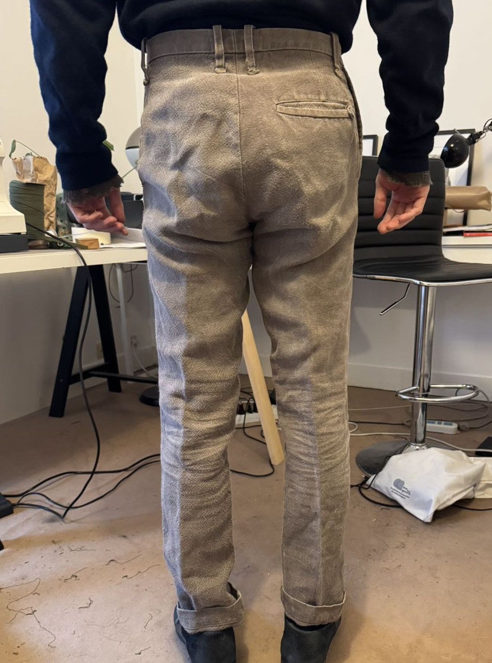 Ma+ × Taichi Murakami Taichi Murakami Gray Ramie Pants Size 5 Size US 29 - 5 Thumbnail