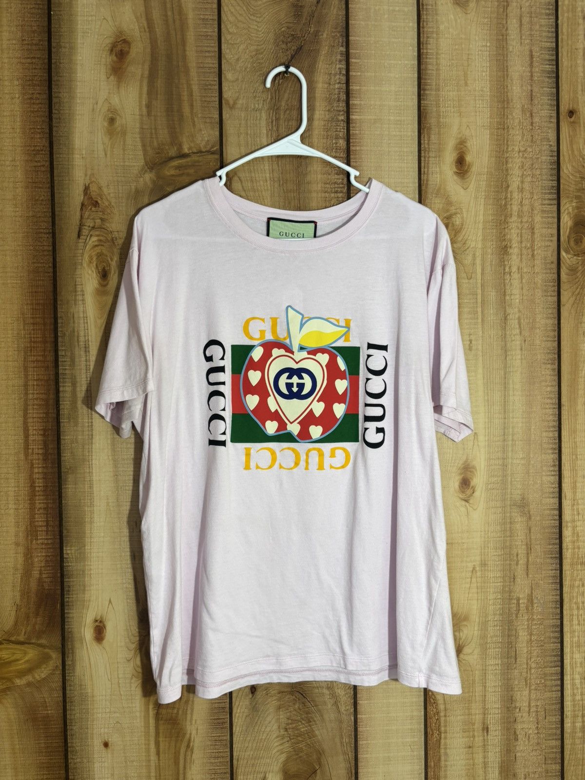 Gucci Gucci Red Apple Hearts T Shirt Size US M / EU 48-50 / 2 - 1 Thumbnail