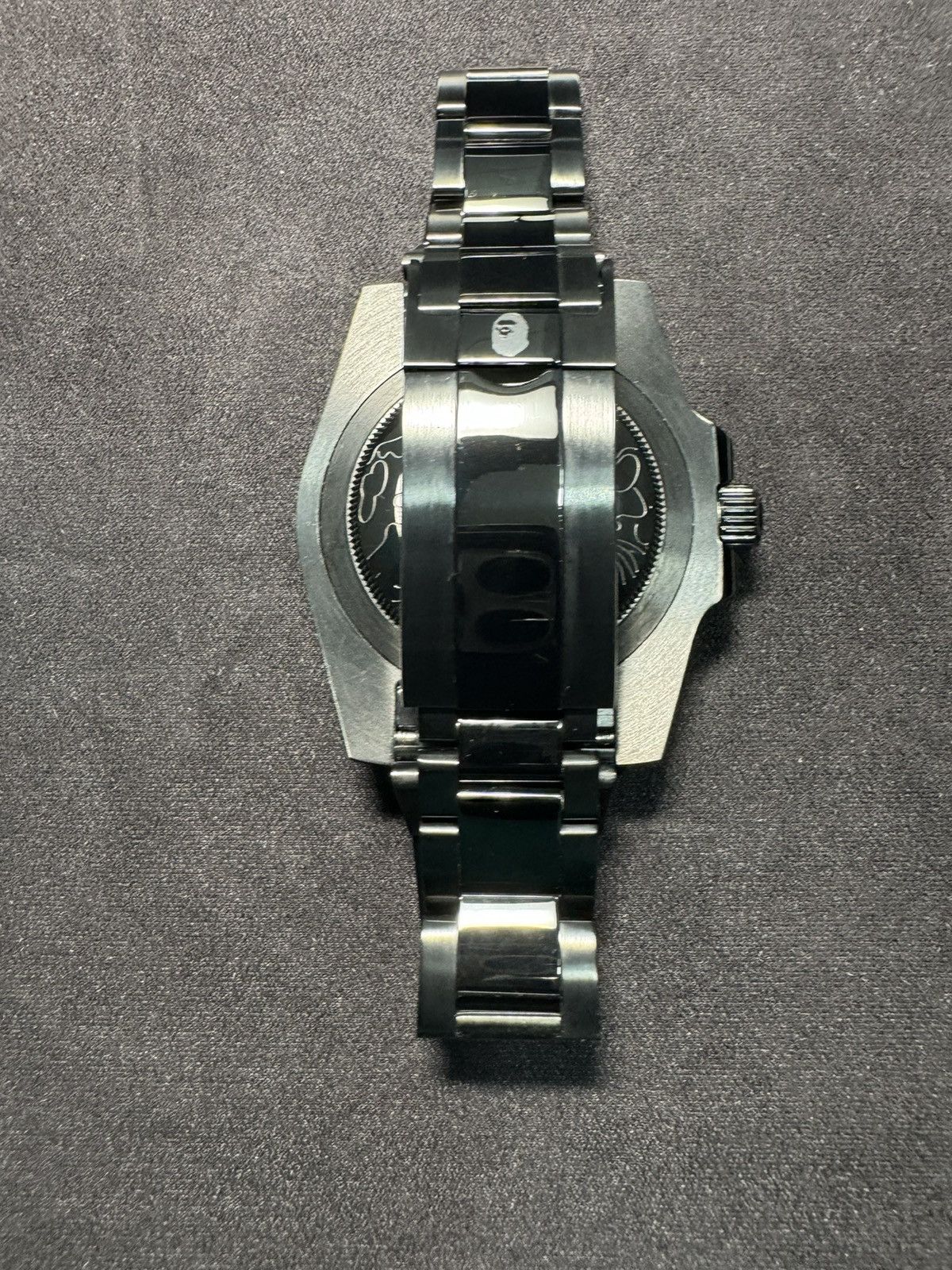 BAPE Type 1 Bapex Crystal Stone Watch Black/Multicolor