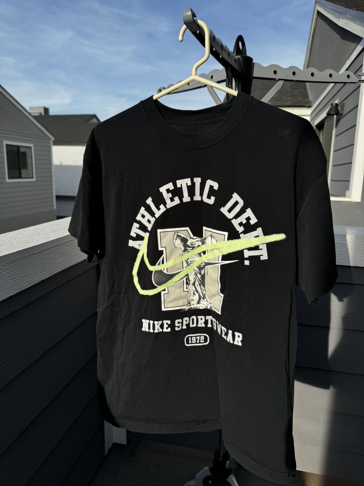 Nike Nike Athletic Black Tee Size US M / EU 48-50 / 2 - 1 Thumbnail
