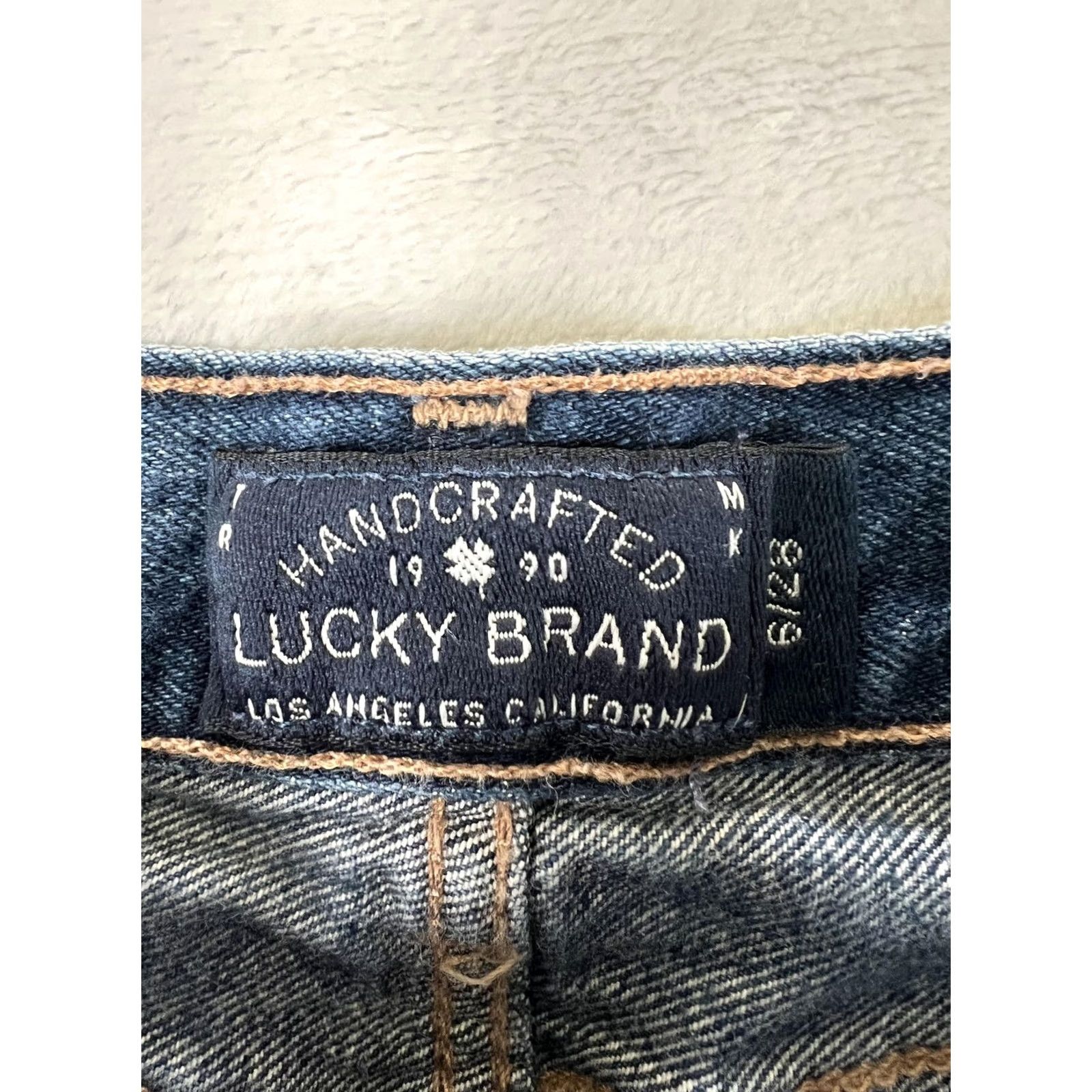 Lucky Brand Lucky Brand Denim Jean Shorts Womens 6 - Blue Cut Off Raw Hem Casual Size 28" / US 6 / IT 42 - 4 Thumbnail
