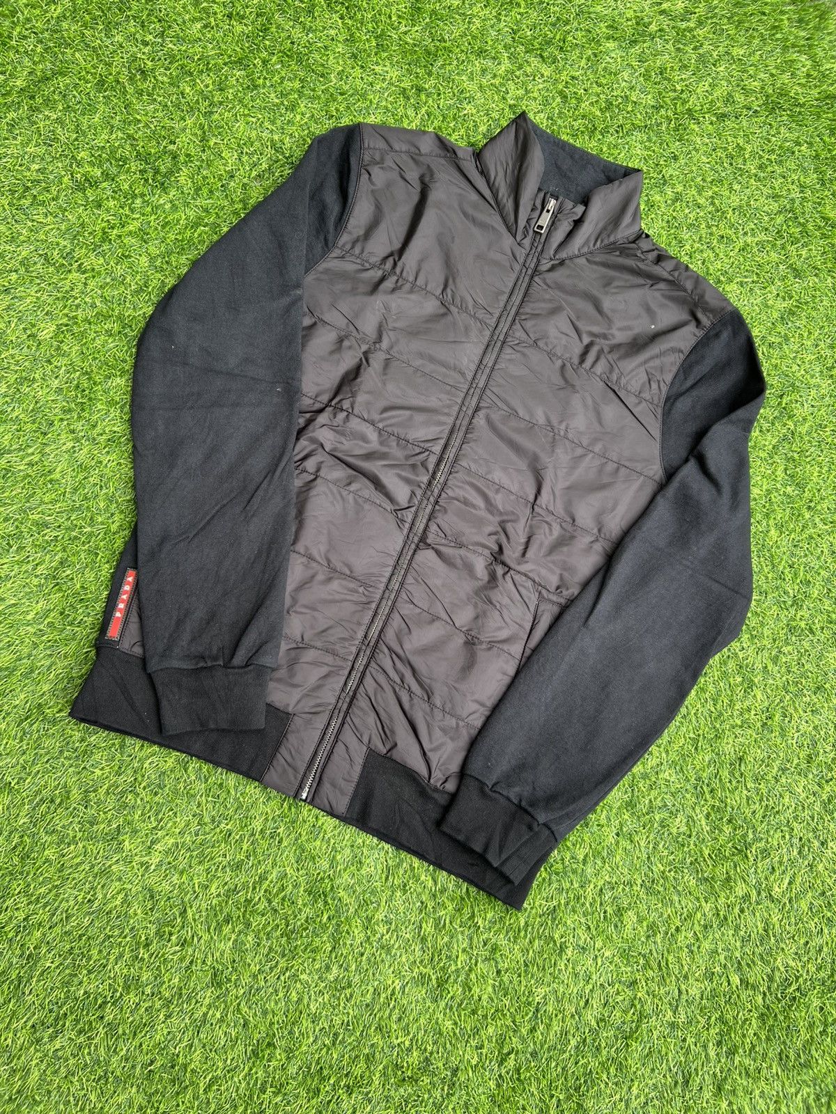 Prada Prada Black Quilted Hybrid Bomber Jacket – Size L Size US L / EU 52-54 / 3 - 4 Thumbnail