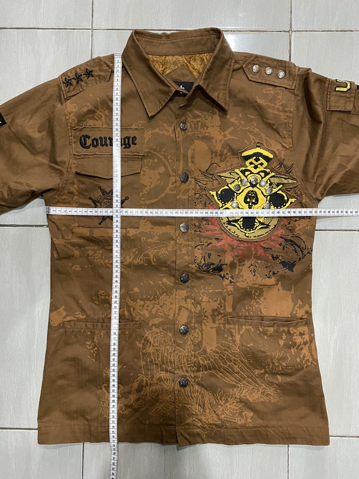Vintage Made Right Genuine Military Style Jacket ‘Courage’ Patchwork Size US L / EU 52-54 / 3 - 21 Thumbnail