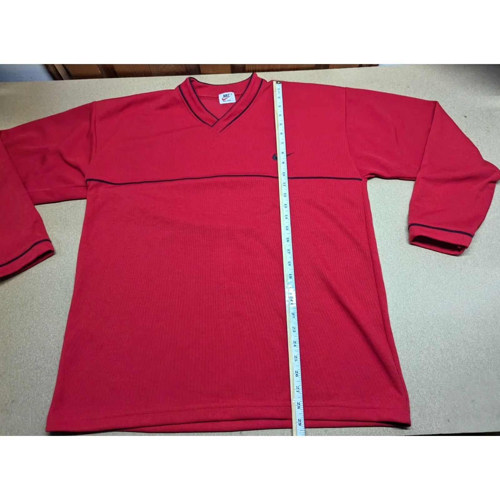 Nike VINTAGE Nike Airliner Golf Shirt Mens L Red Long Sleeves Size US L / EU 52-54 / 3 - 5 Thumbnail