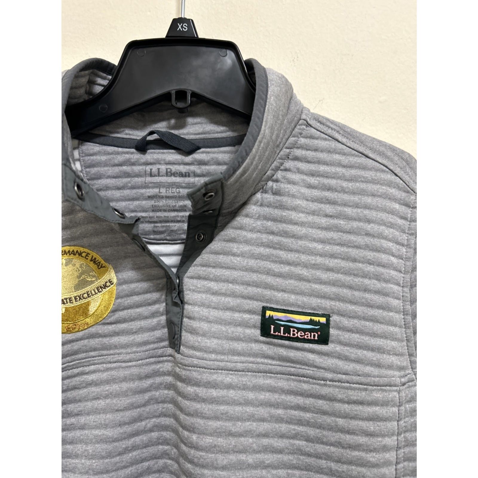 Vintage LL Bean Airlight Knit Pullover Sweatshirt Womens Large Grey Lightweight 1/4 Snap Sweatshirt Pullover Long Sleeve Casual Activewear Outerwear Size L / US 10 / IT 46 - 5 Thumbnail
