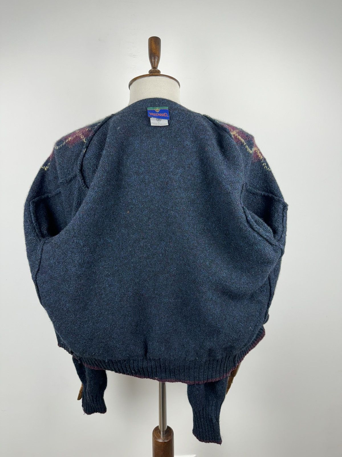 Vintage × Woodward Vintage Woodward Wool Cardigan Sweater Made In Ireland Size US L / EU 52-54 / 3 - 5 Thumbnail