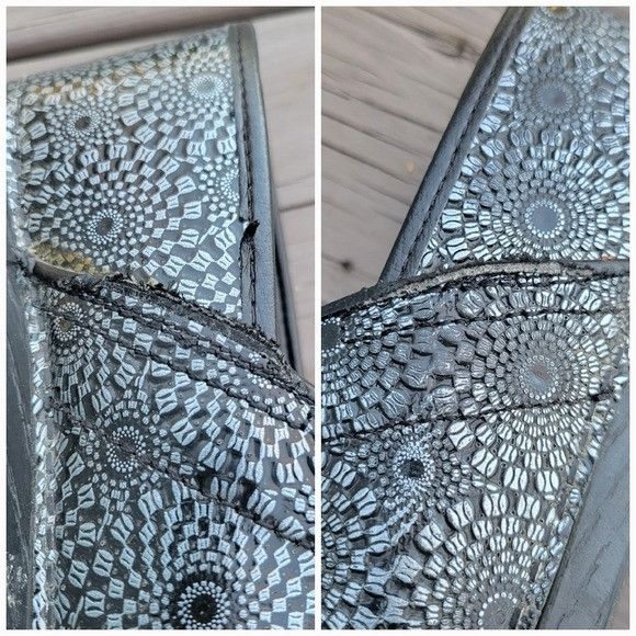 Dansko Dansko XP Silver Gray Floral Kaleidoscope Tooled Leather Pro Size US 8.5 / IT 38.5 - 8 Thumbnail